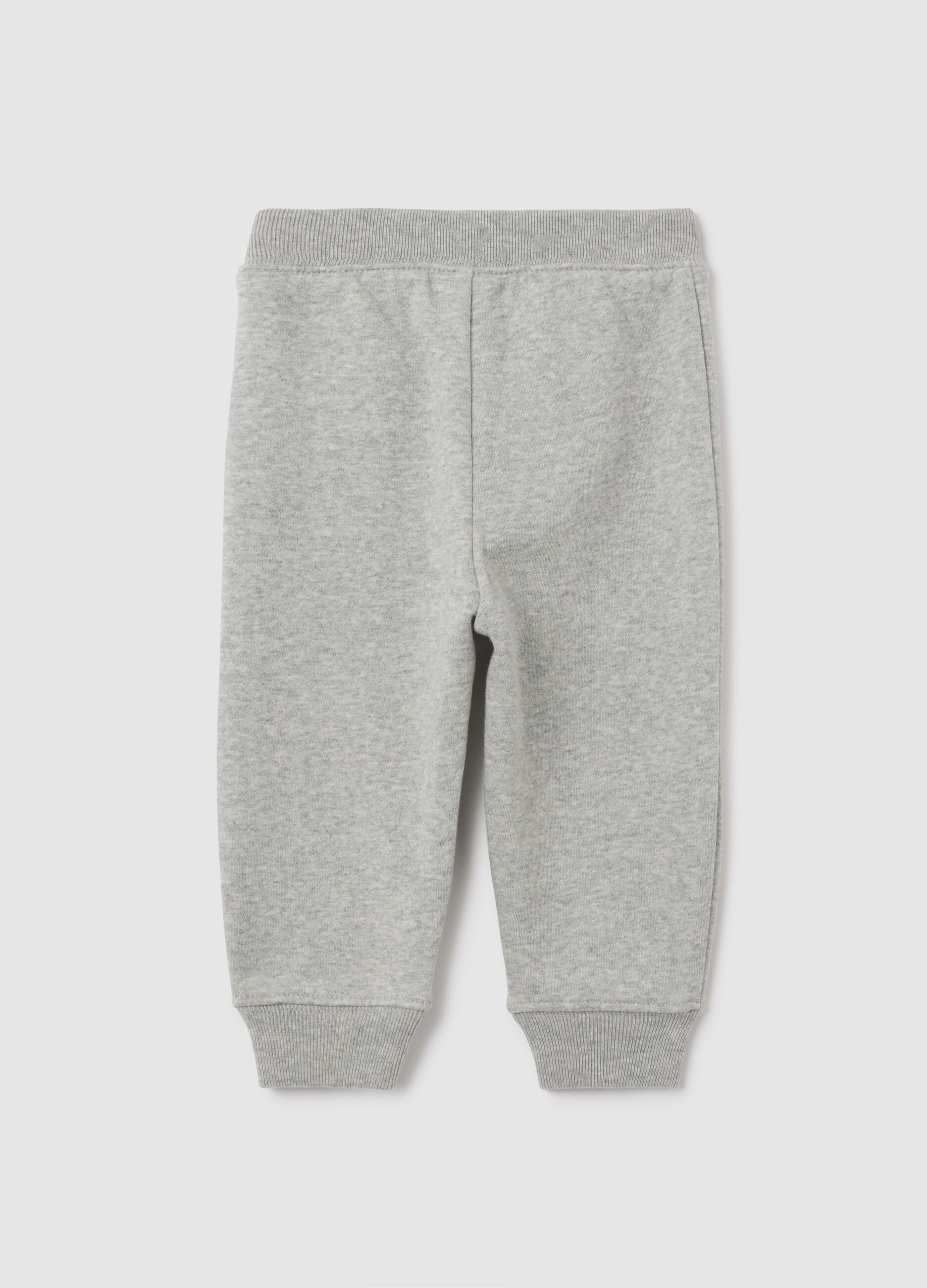 Joggers con coulisse e patch logo_1