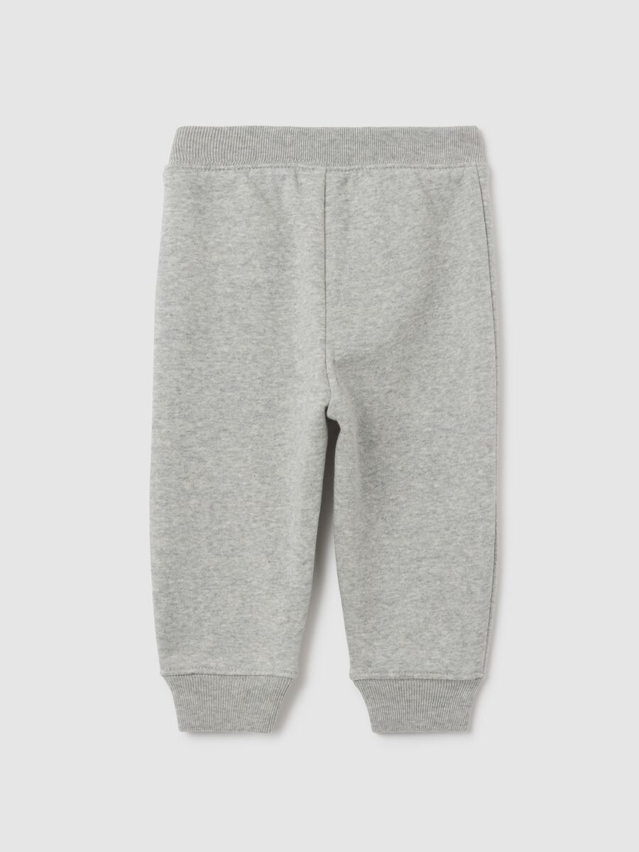 Joggers with hood and logo patch Baby Girl_1