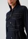 Giacca corta in denim con cintura_3
