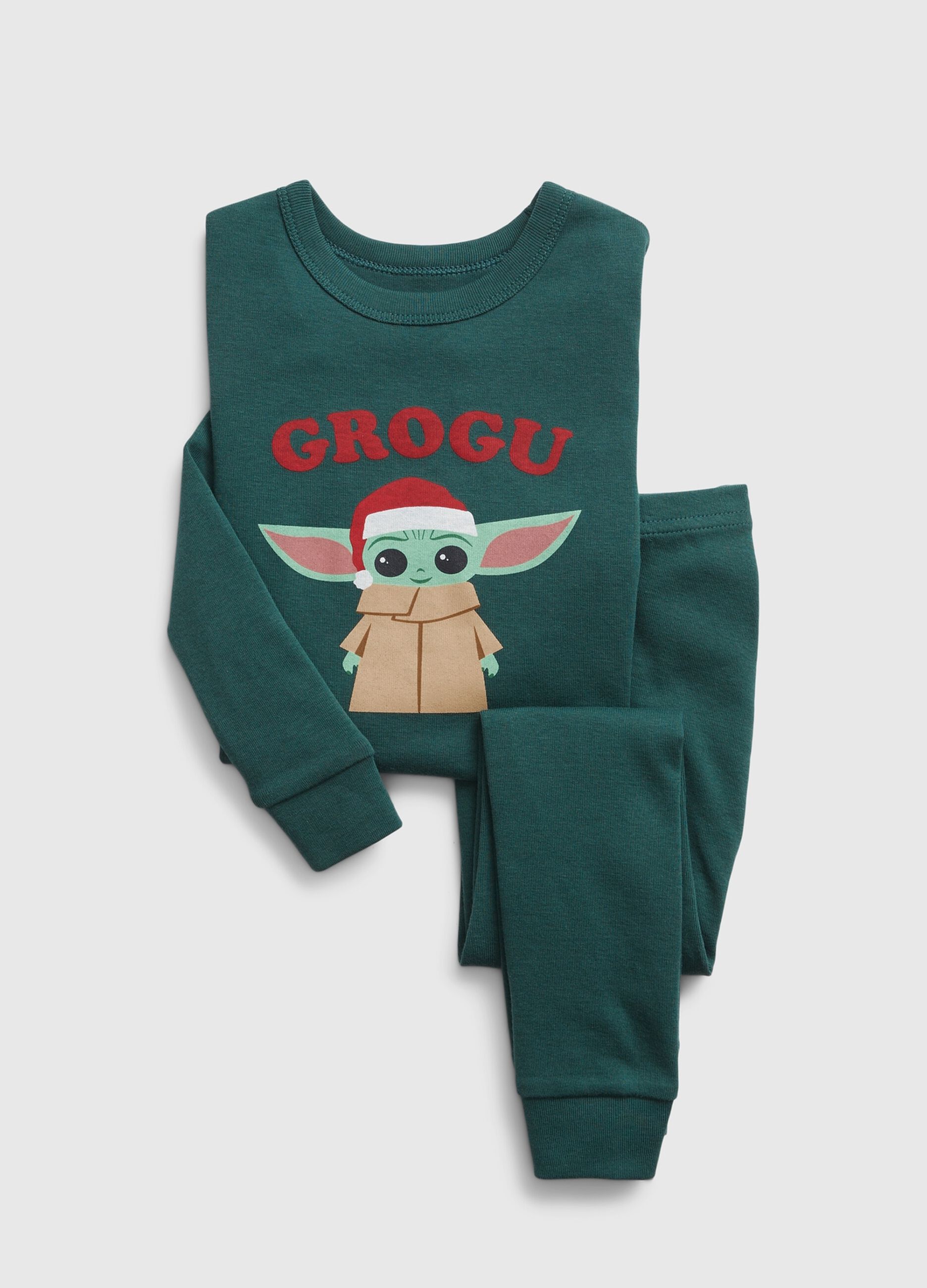 Full-length pyjamas with Star Wars Grogu print