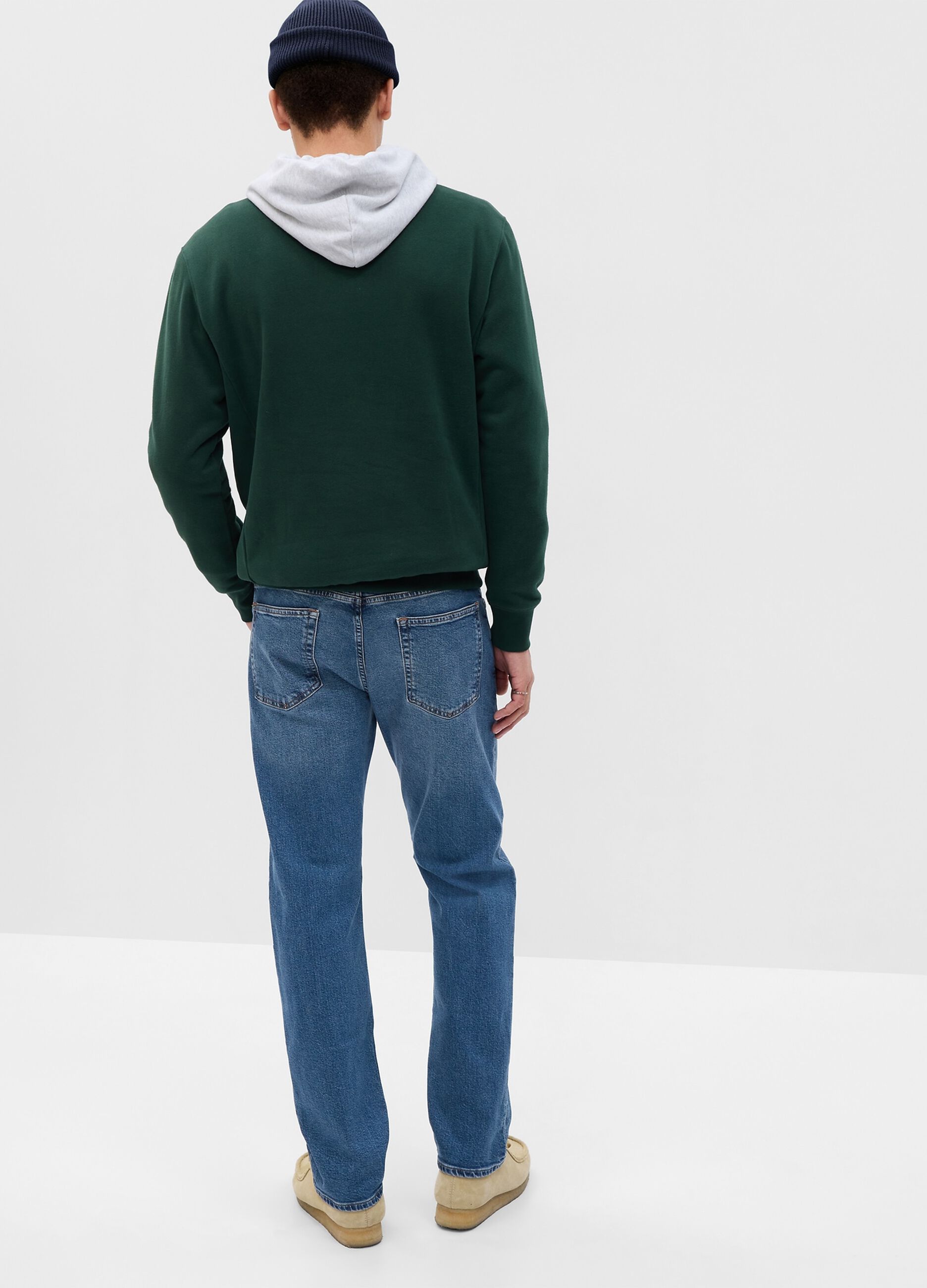 Jeans straight fit a vita media_1
