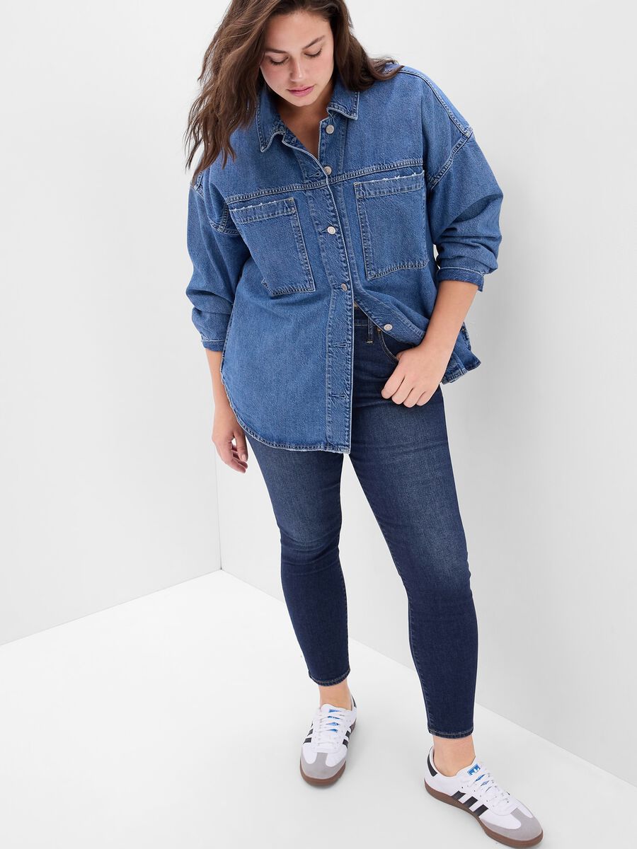 Jeans skinny fit a vita alta Donna_2