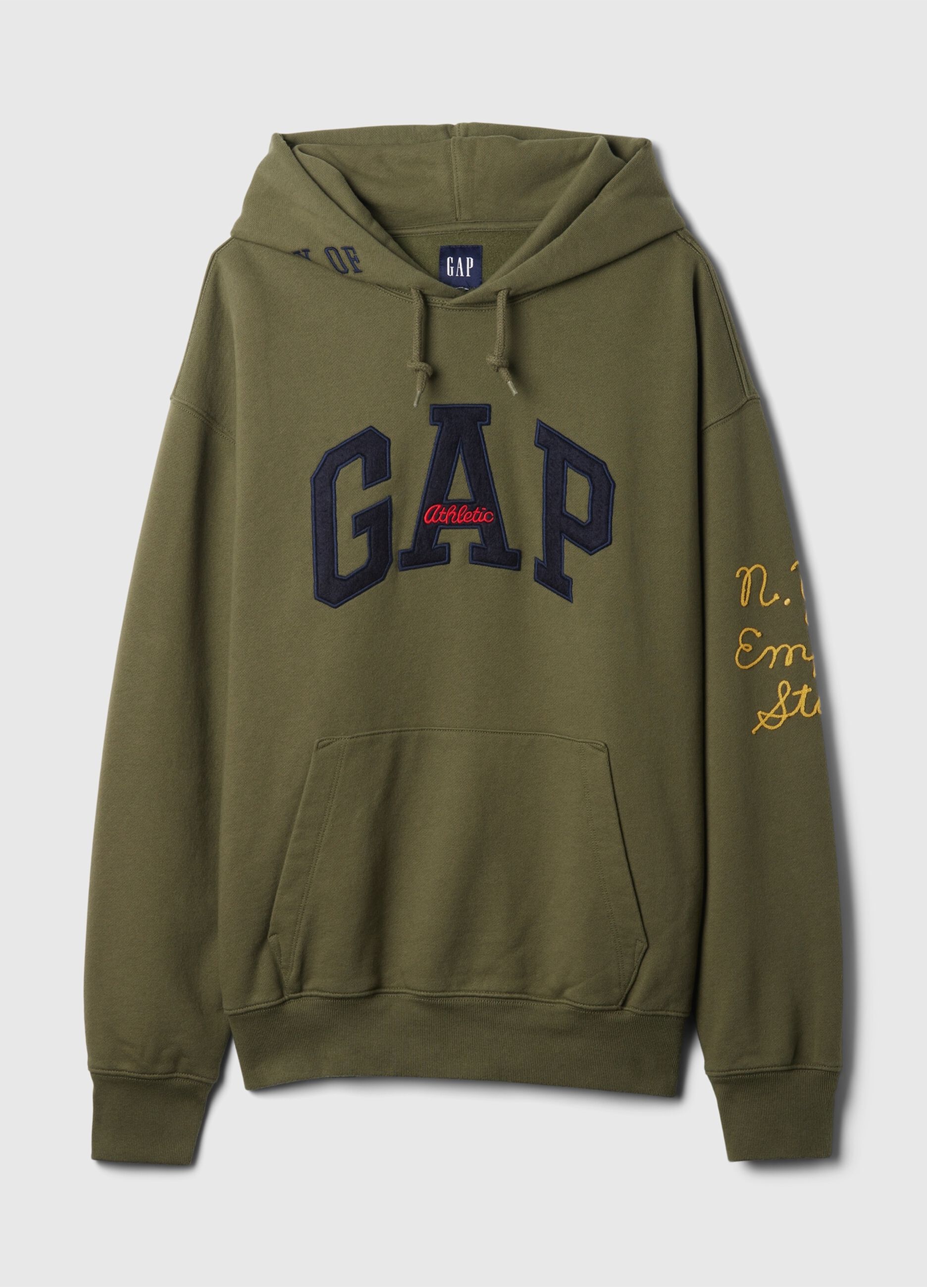 Felpa con cappuccio e patch logo_4
