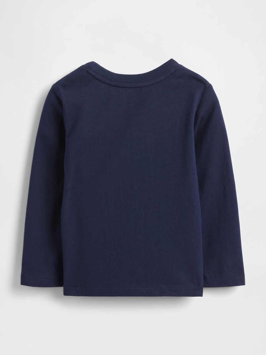 Long-sleeved Blue Cotton Shirt Boy_1