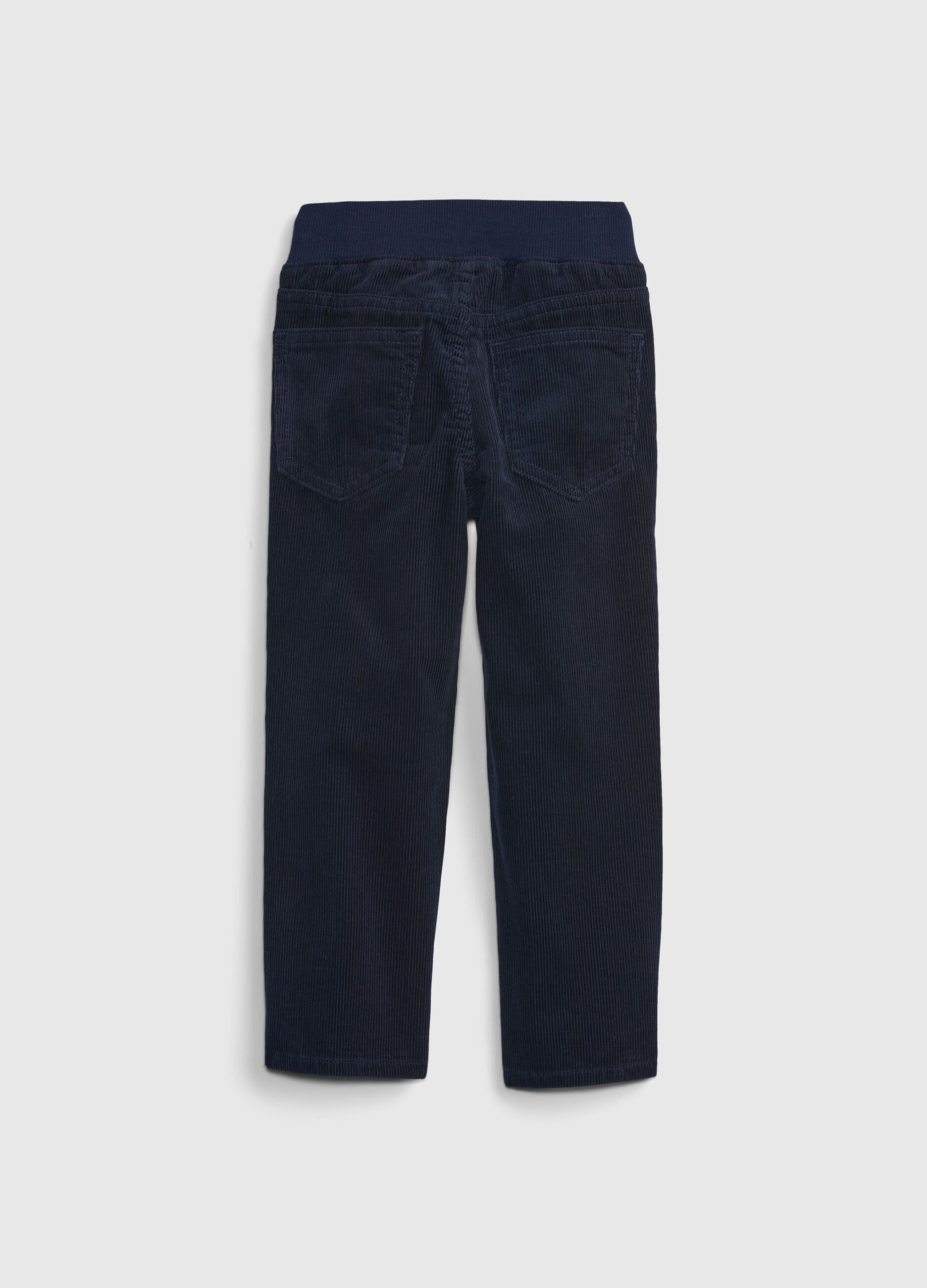 Corduroy joggers with five pockets_1