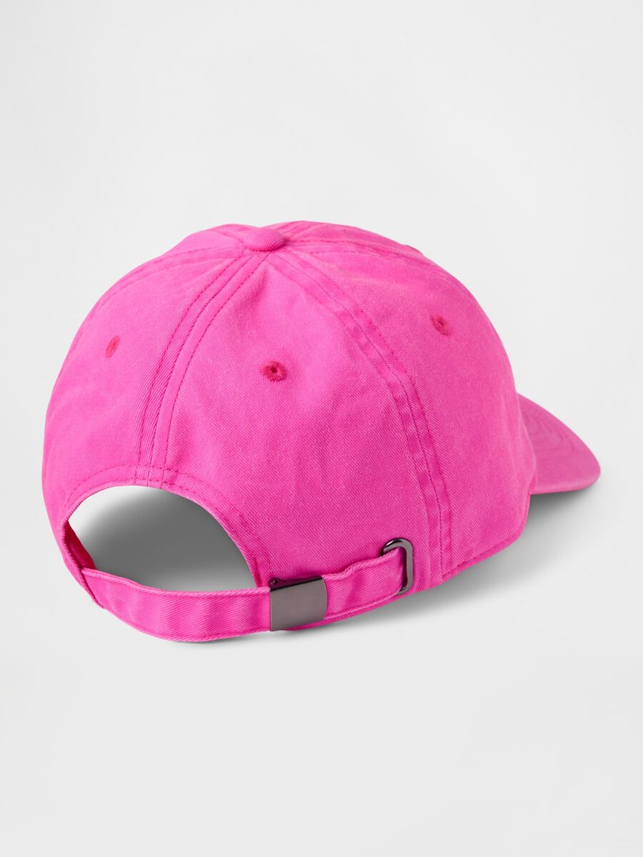 Fuchsia cotton baseball cap Woman_1