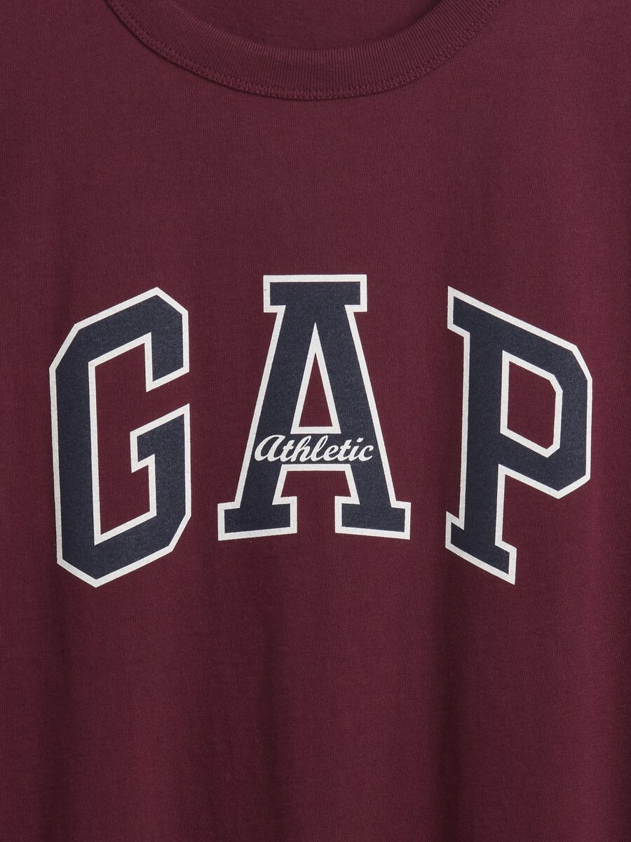 T-shirt bordeaux in cotone Man_4
