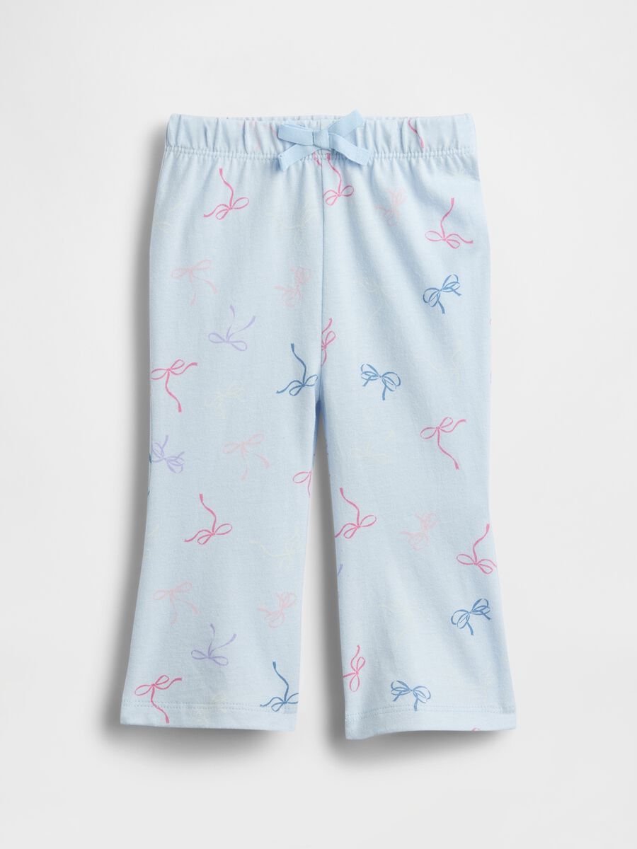 Pantaloni azzurri in cotone per neonati Neonato_0