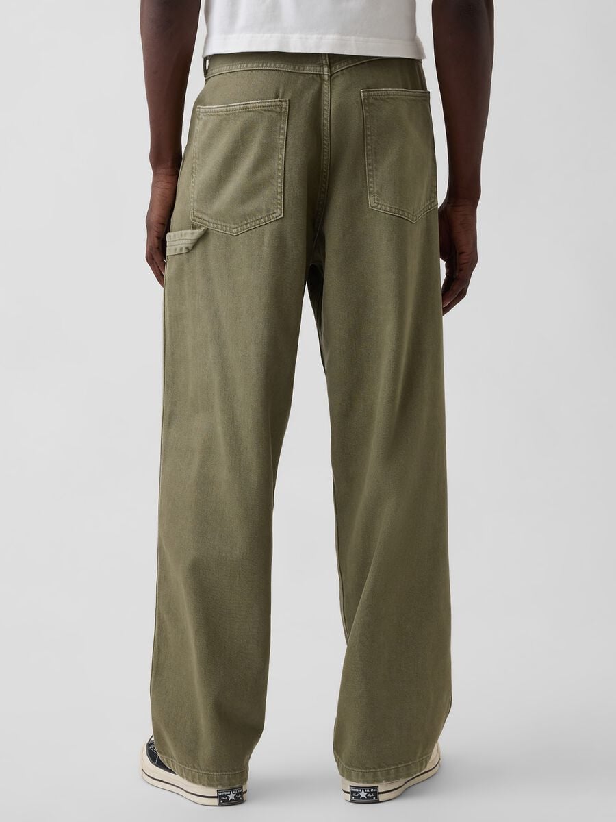 Cotton and lyocell blend trousers Man_2