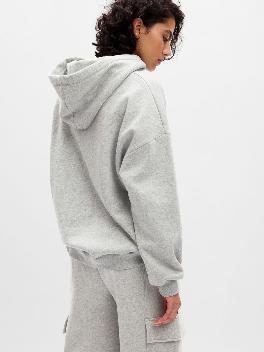 Felpa oversize con cappuccio Donna_1