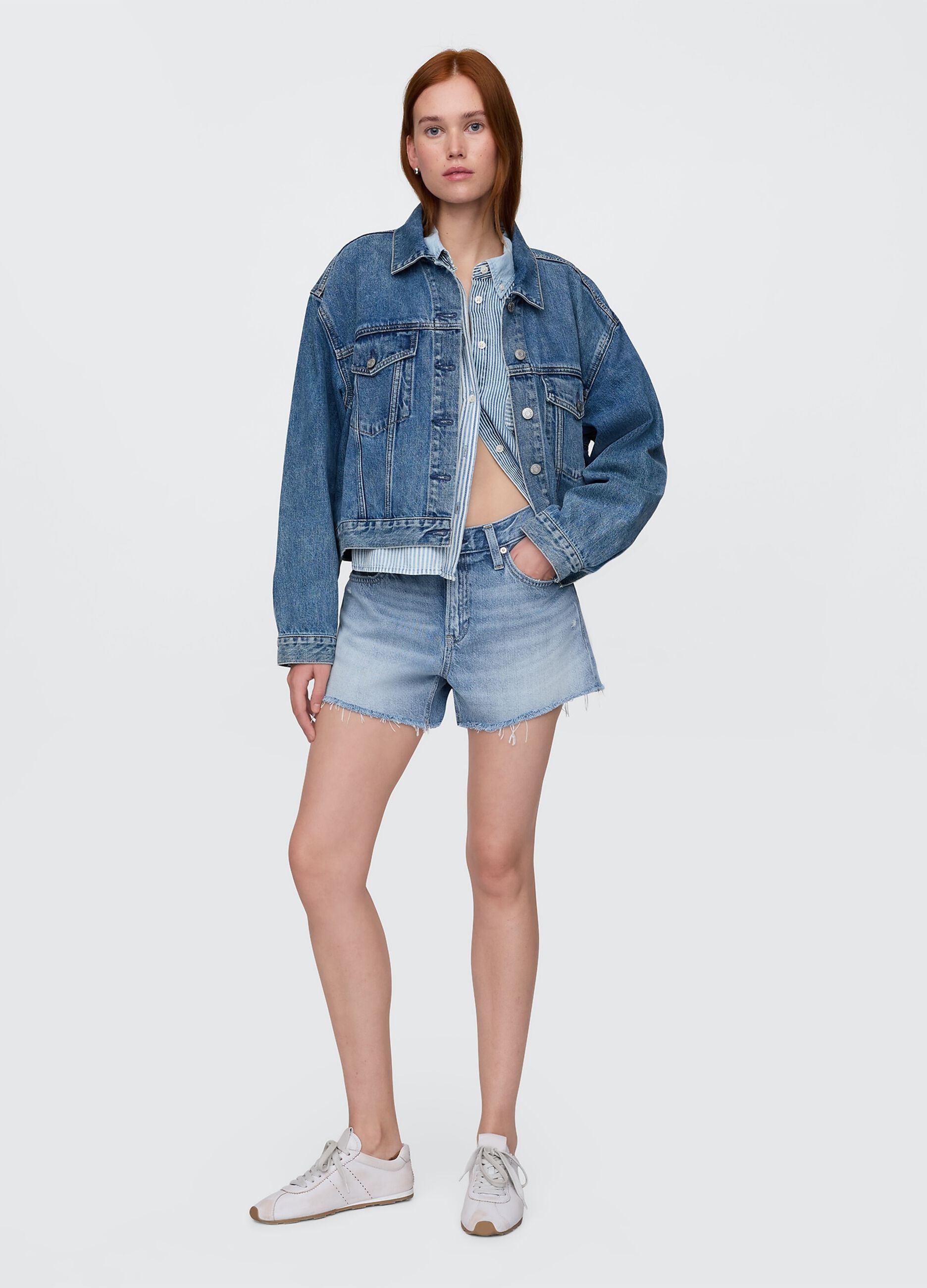 Shorts in denim chiaro