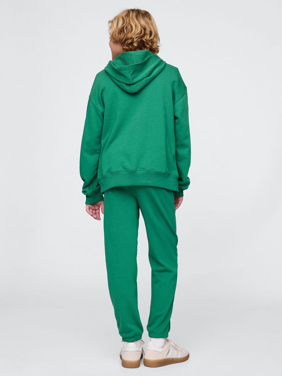 Children's green jogger trousers in cotton blend Boy_2