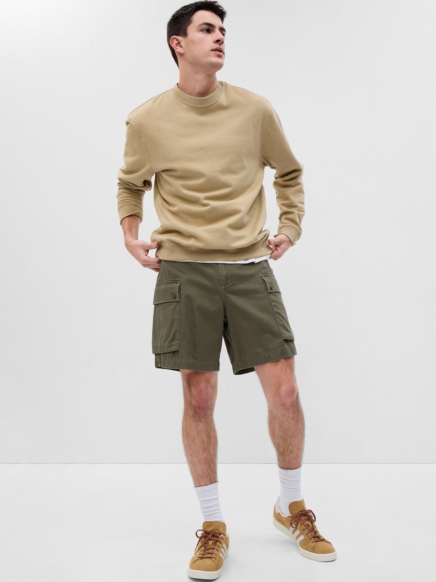 Cotton cargo shorts Man_0