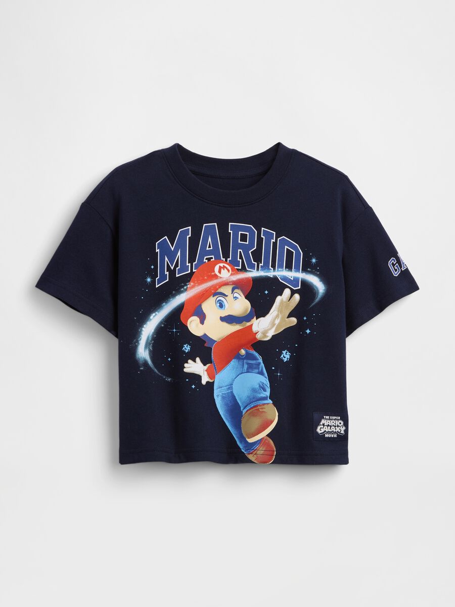 T-shirt Super Mario Nintendo a maniche corte in puro cotone Bimbo_1