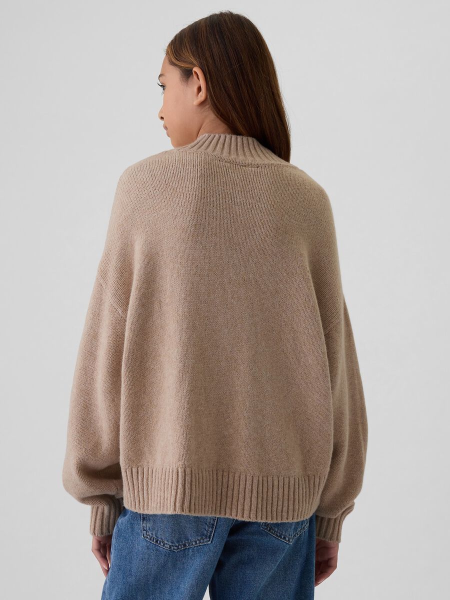 Pullover oversize mock neck Bambina_2