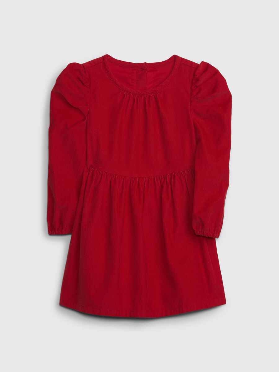 Long-sleeved dress in corduroy Toddler Girl_0