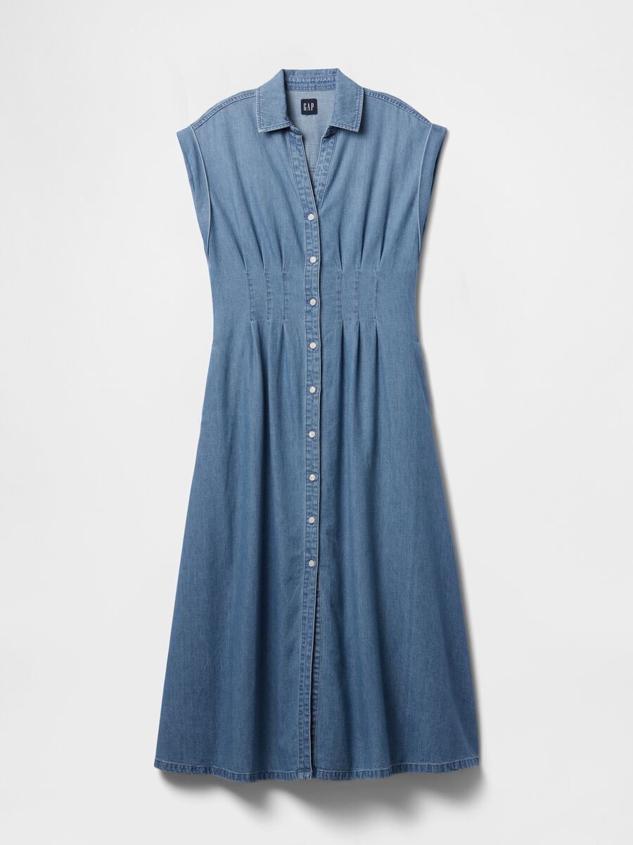 Abito lungo in denim Gap Donna_6