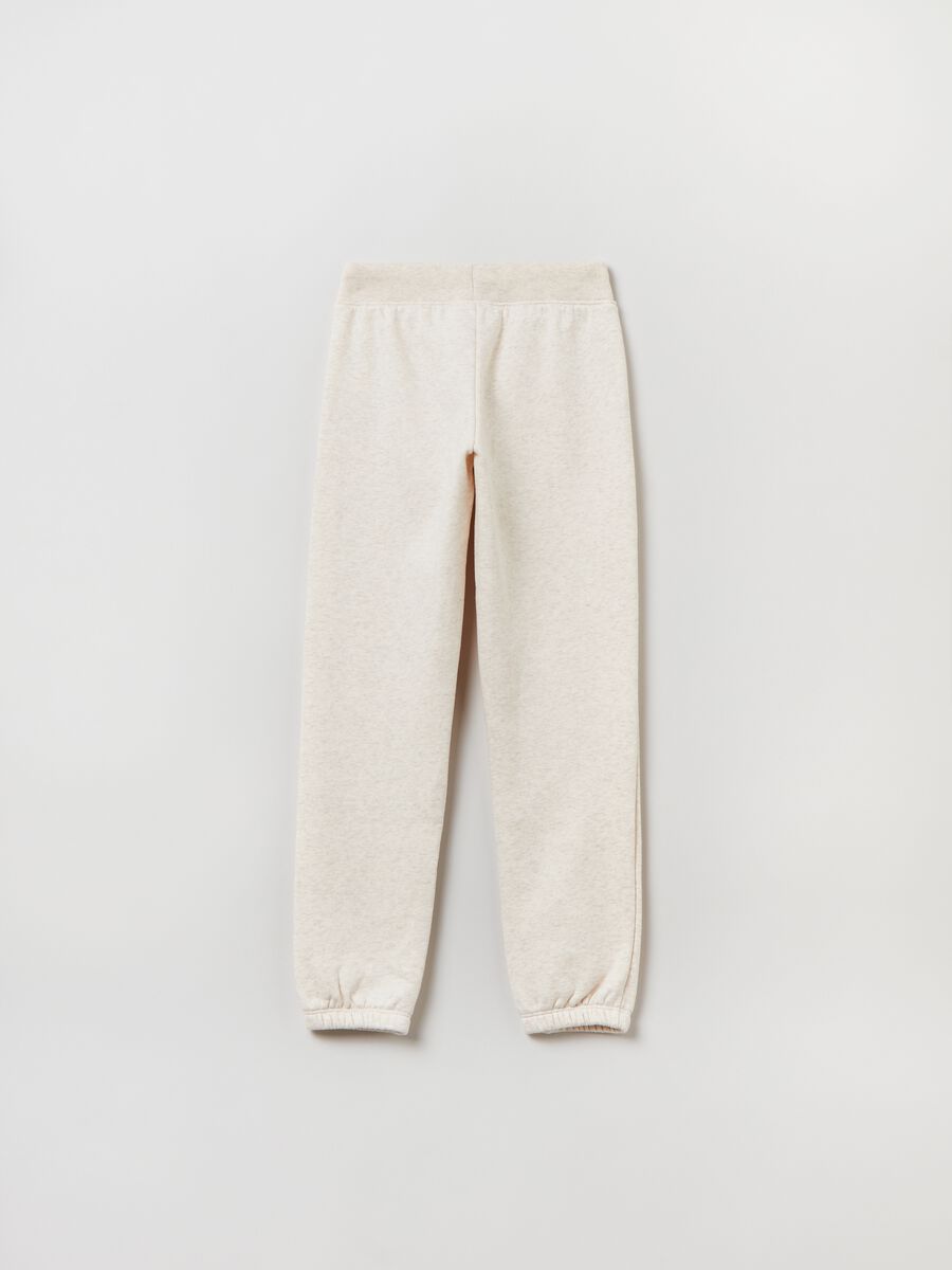 Joggers in felpa con stampa logo Bambina_1