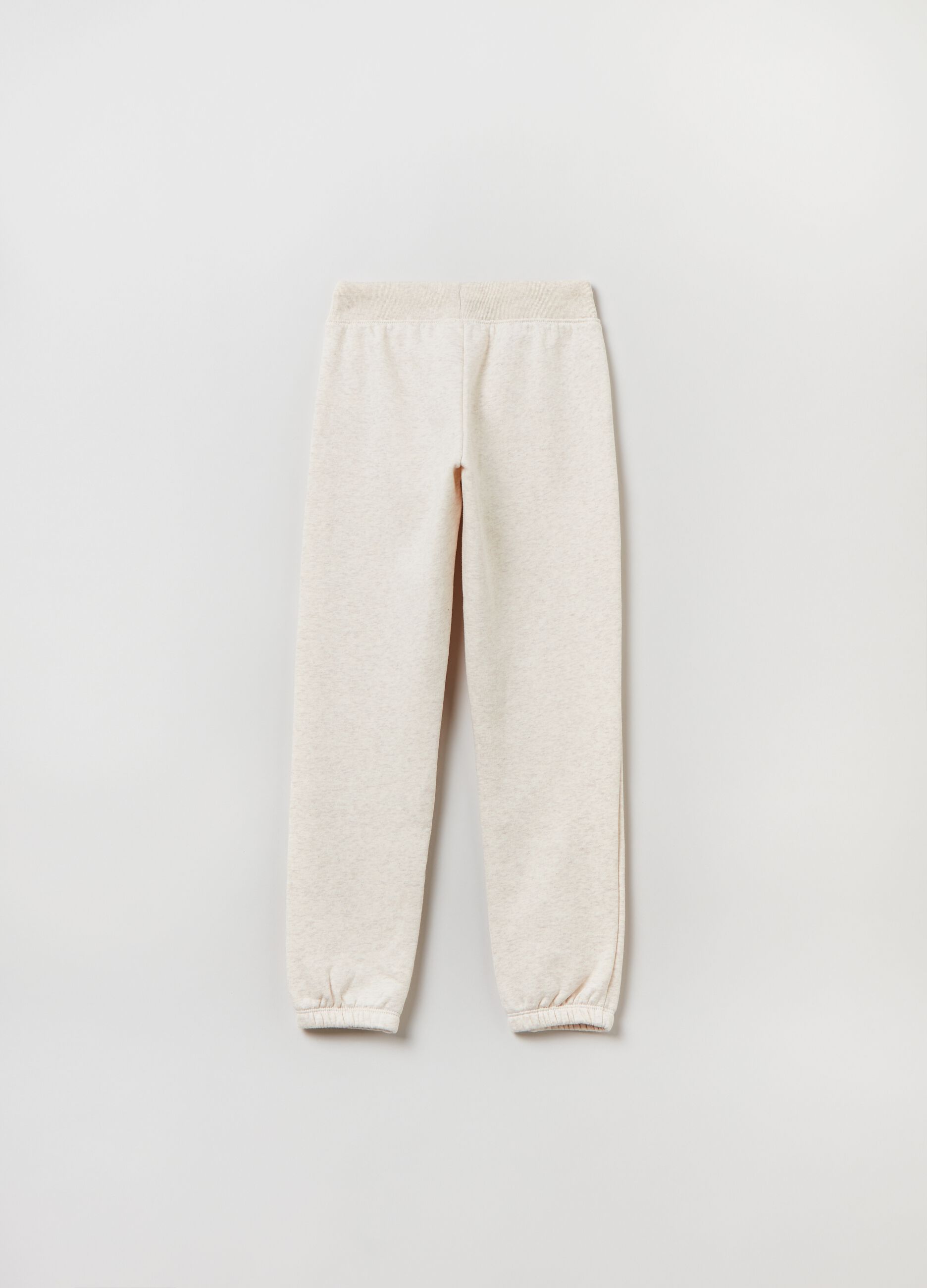 Joggers in felpa con stampa logo_1