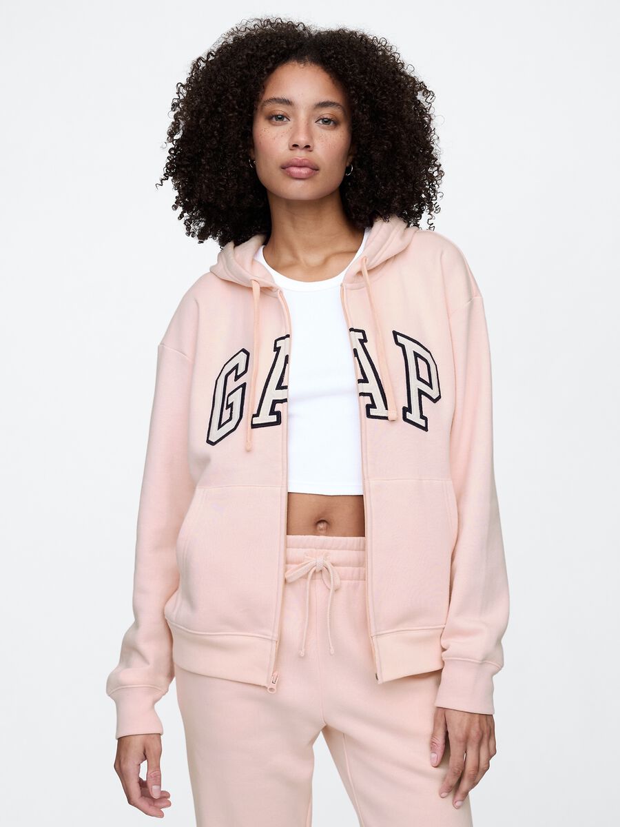 Hooded Full-Zip Sweatshirt Woman_0