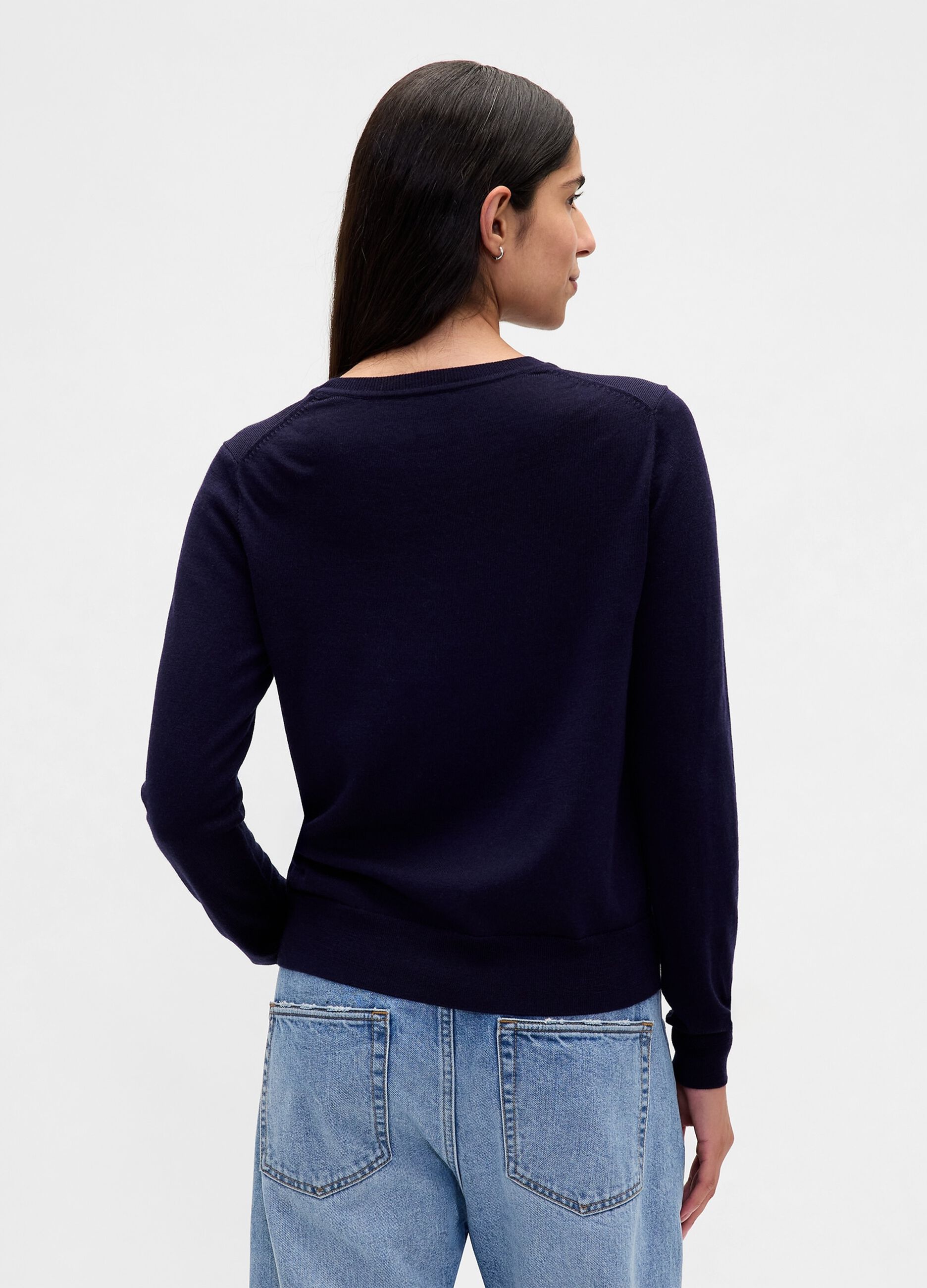 Maglione blu in lana_1