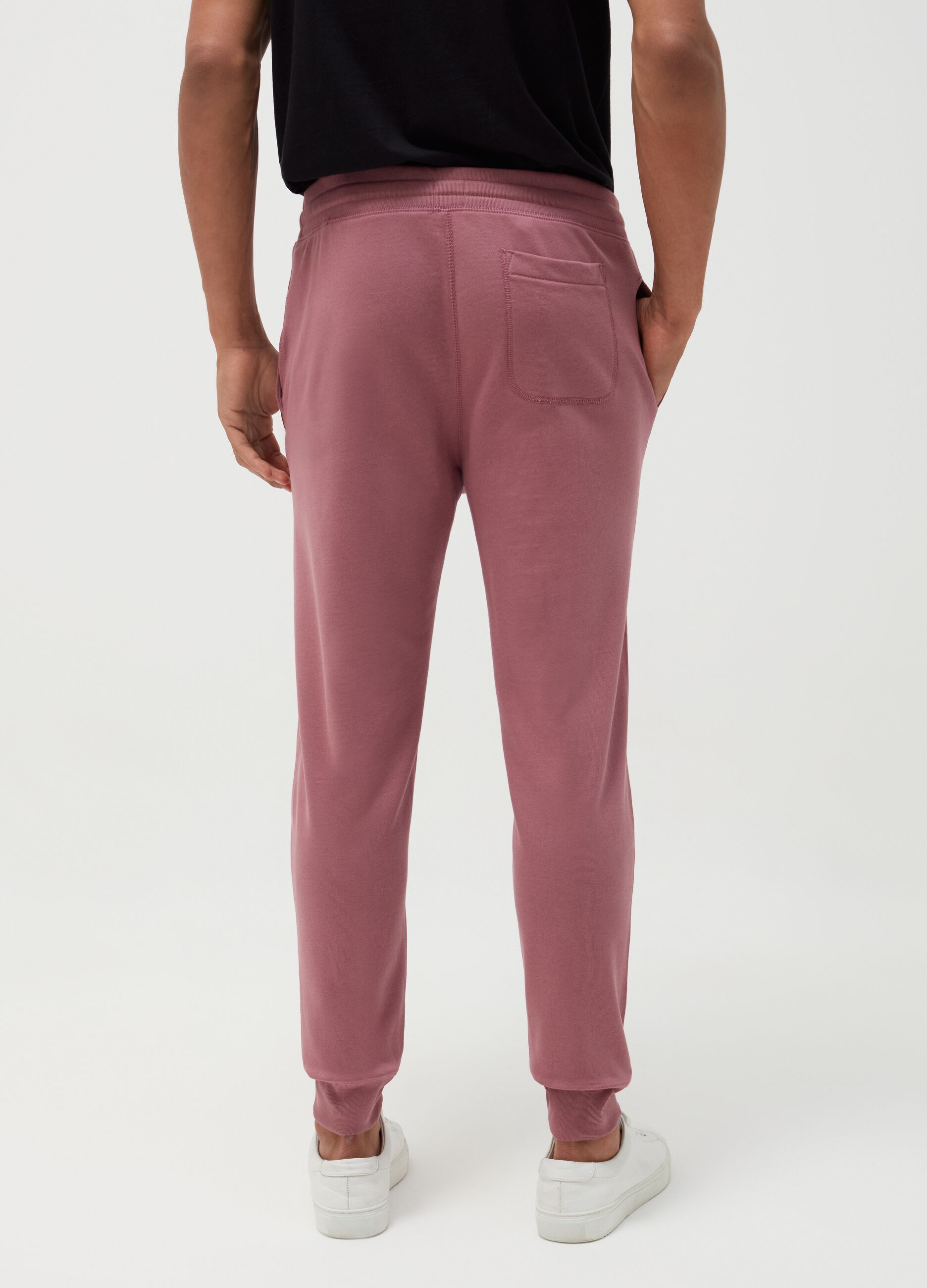 Joggers in felpa ricamo logo_2