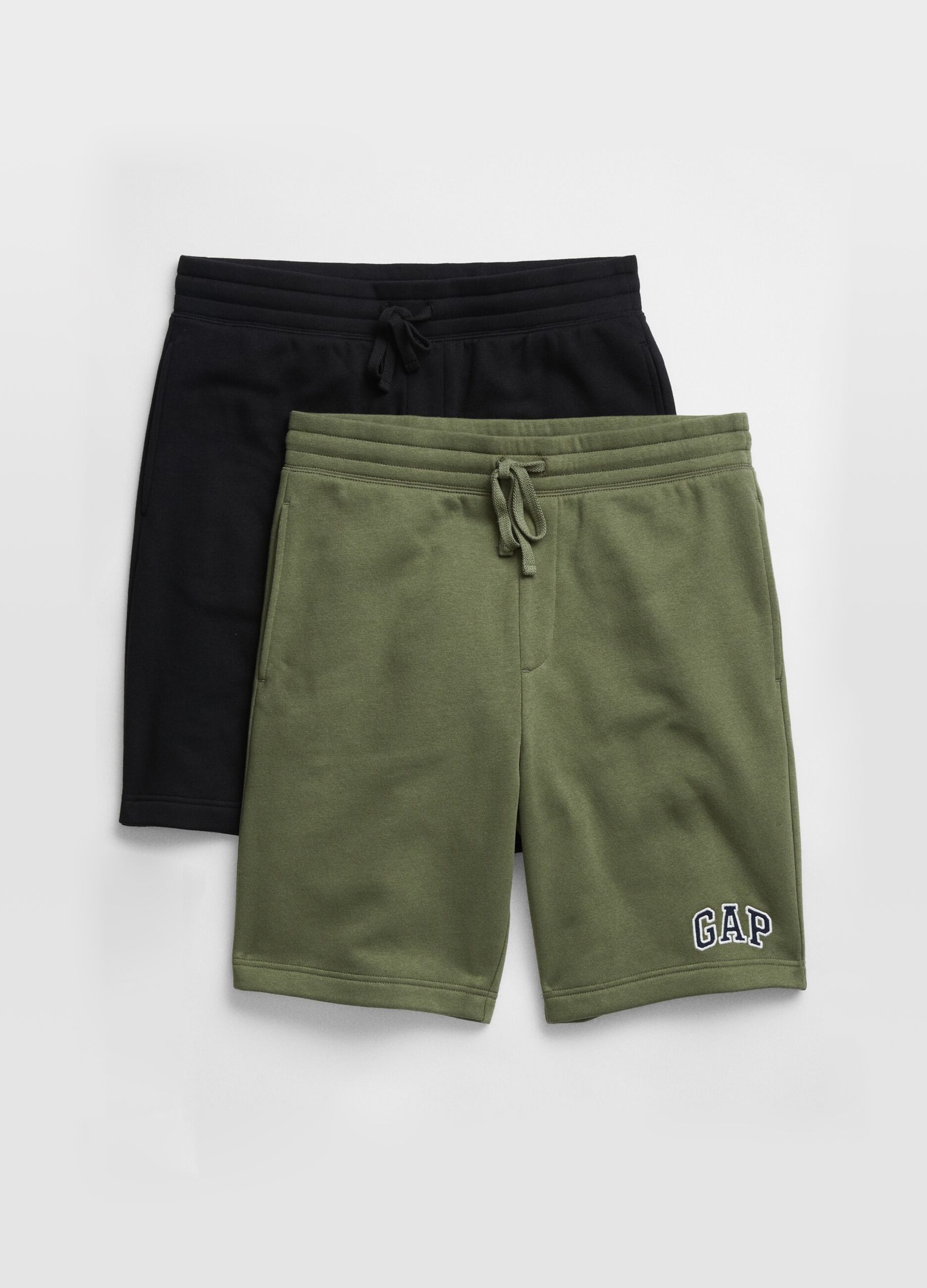 Two-pack plush Bermuda shorts_0