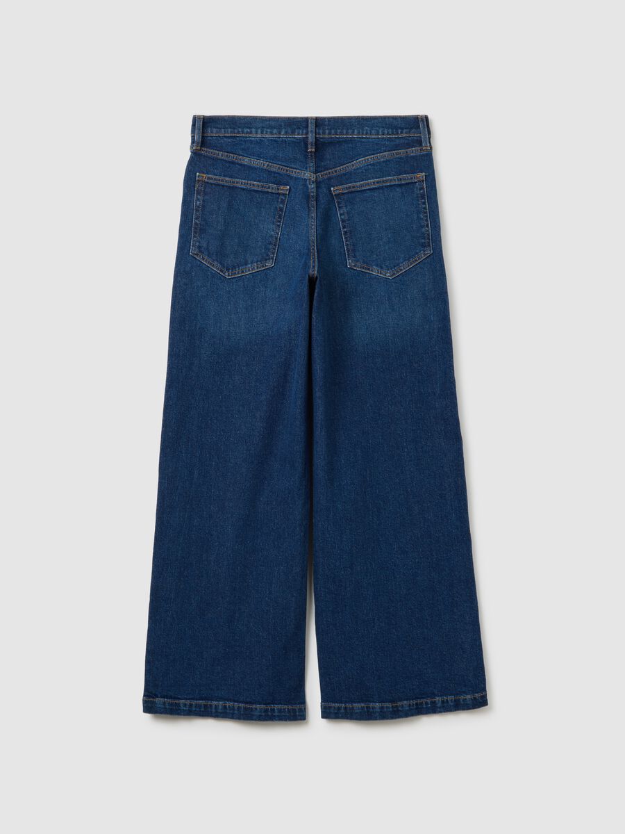 Wide-leg jeans with high waist Woman_6