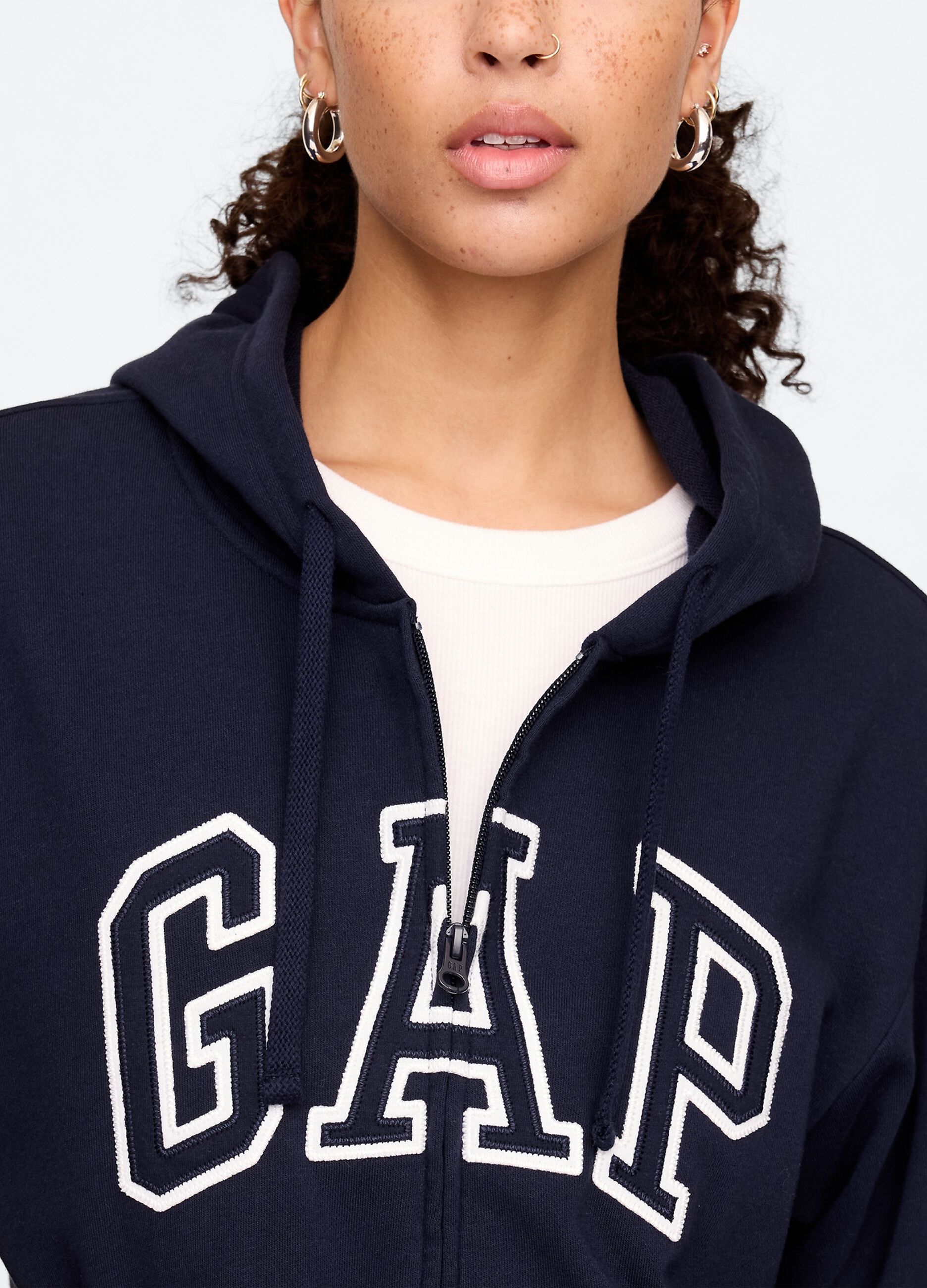 Felpa con cappuccio blu GAP_3