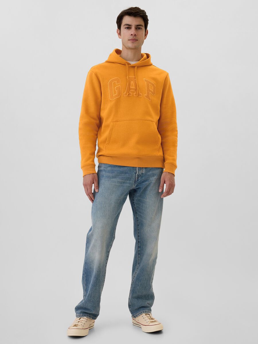 Felpa con cappuccio ricamo logo Uomo_1