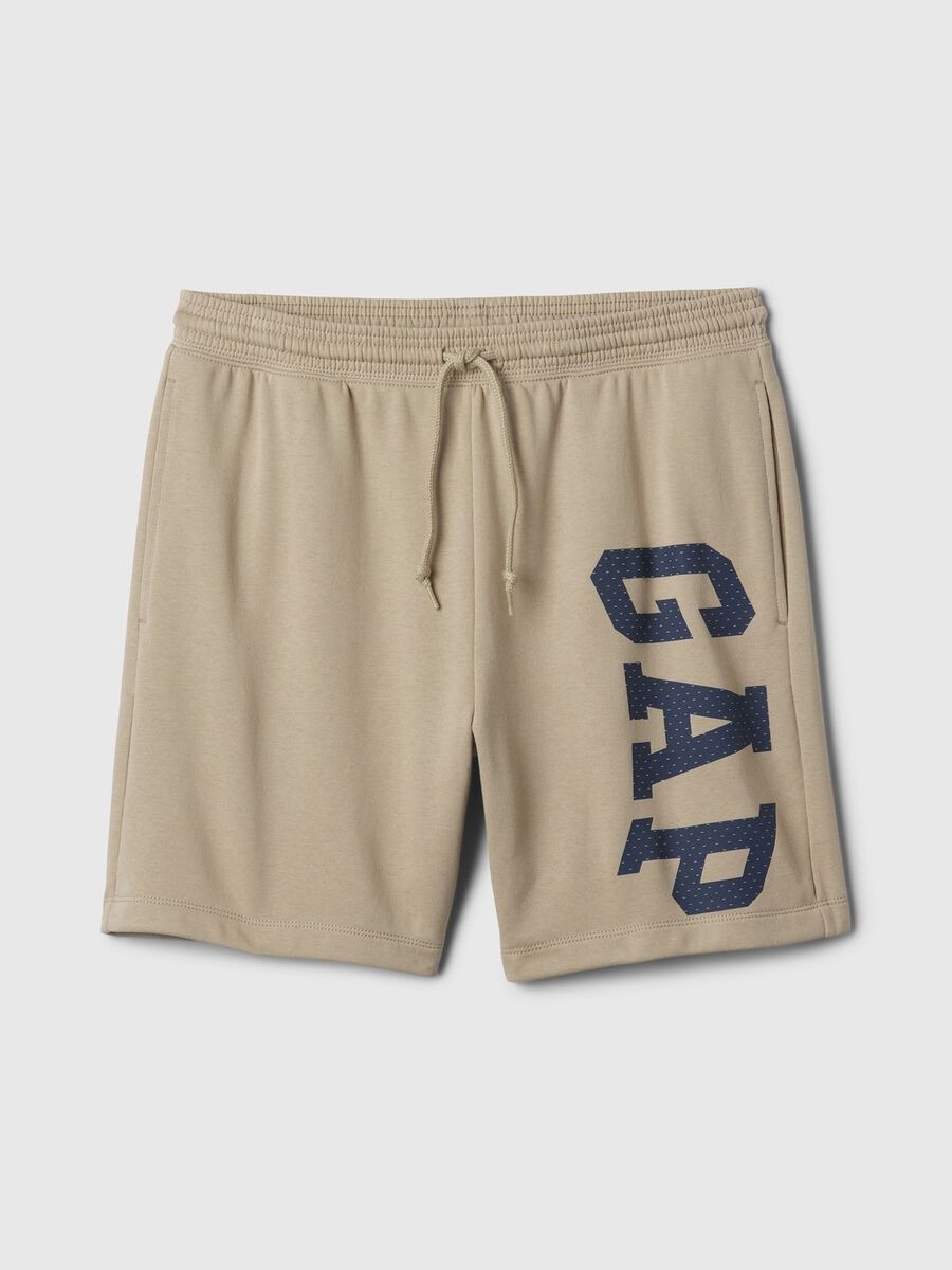 Shorts jogger in felpa stampa maxi logo Uomo_3