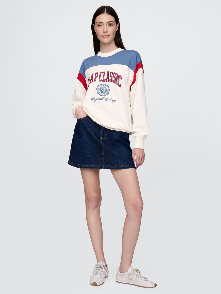 Felpa Gap Classic con logo tricolore Donna_1