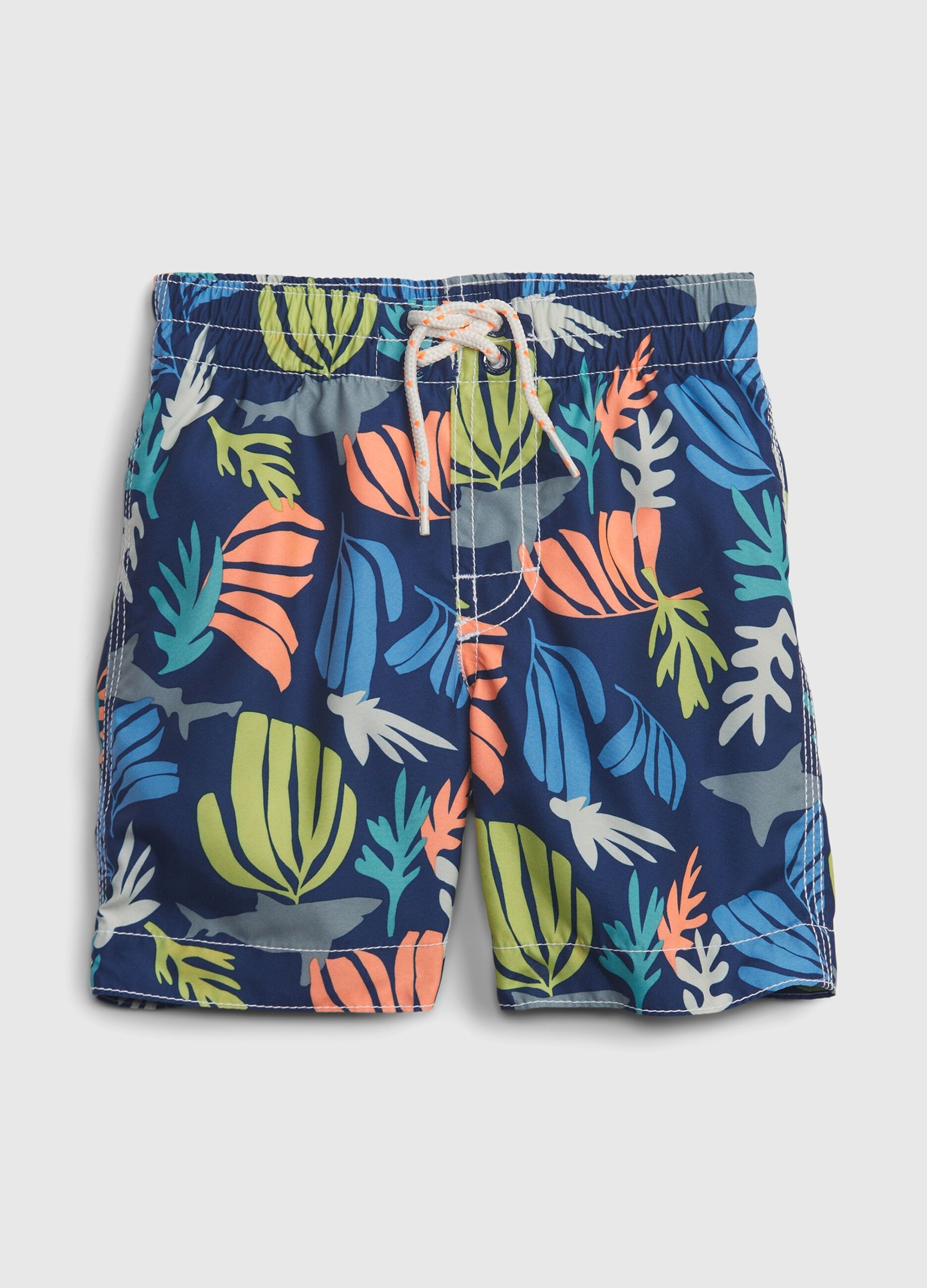 Swim shorts with drawstring