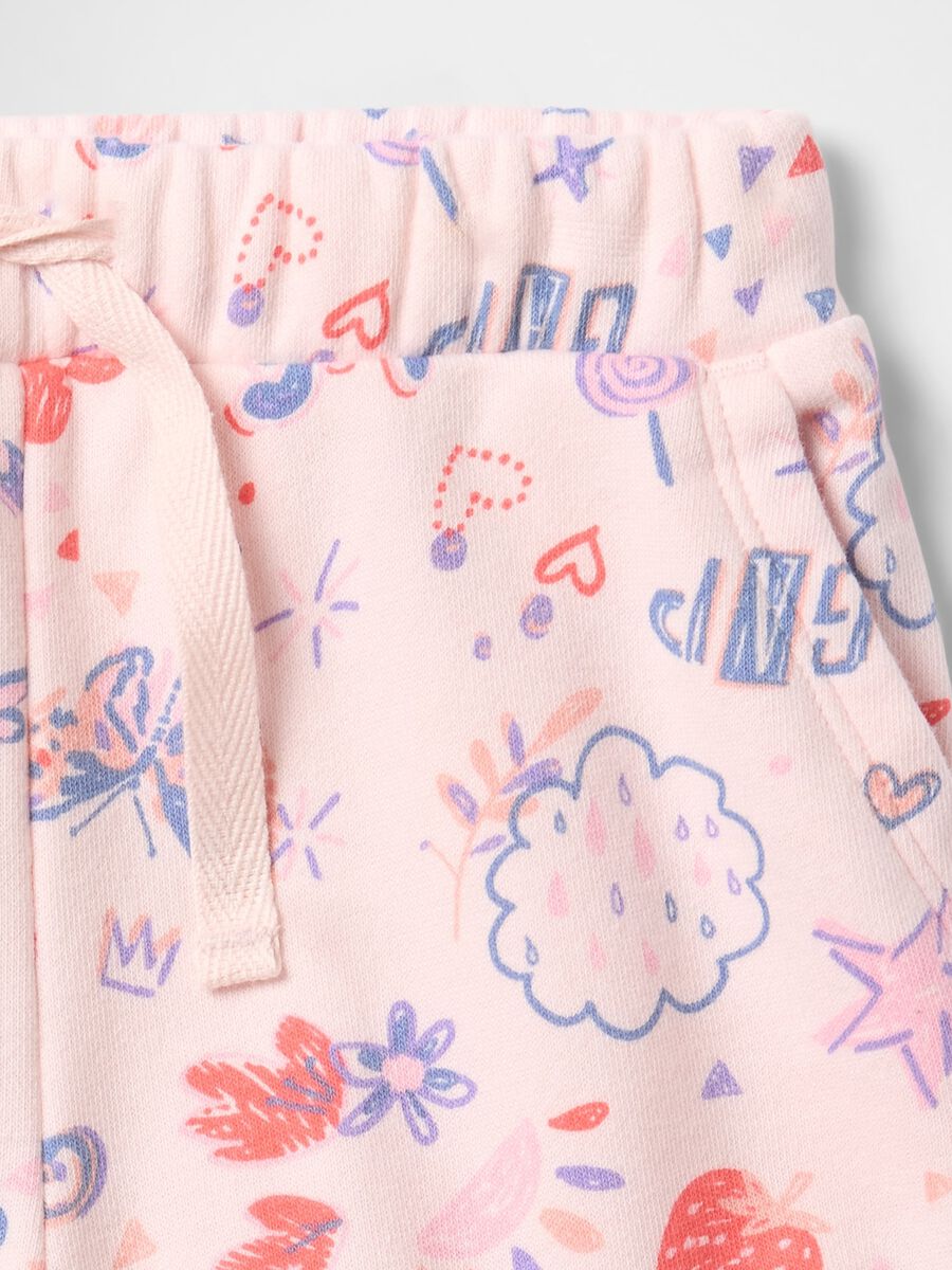 Pink shorts with colourful pattern GAP Kids Baby Girl_2