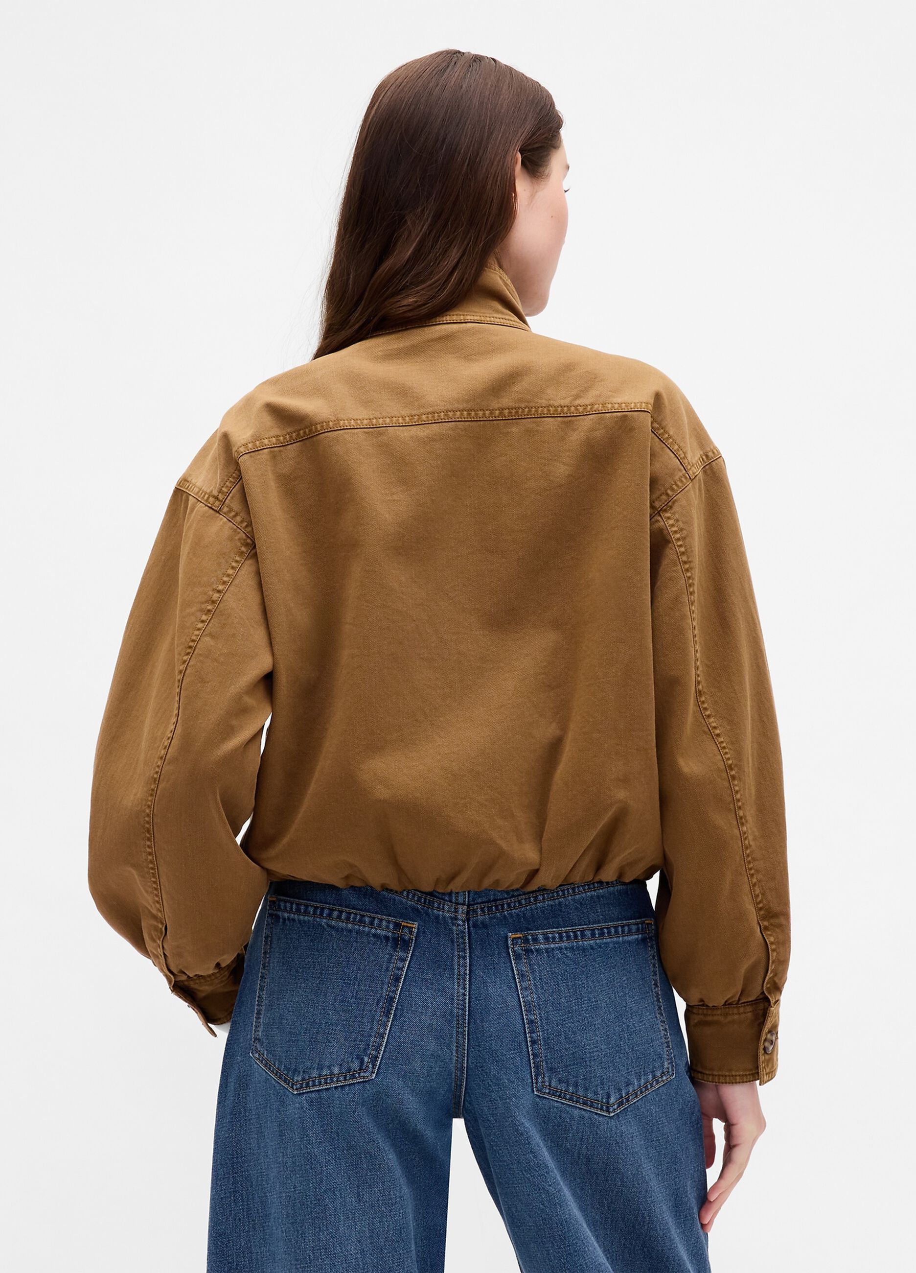 Giacca marrone in cotone_1