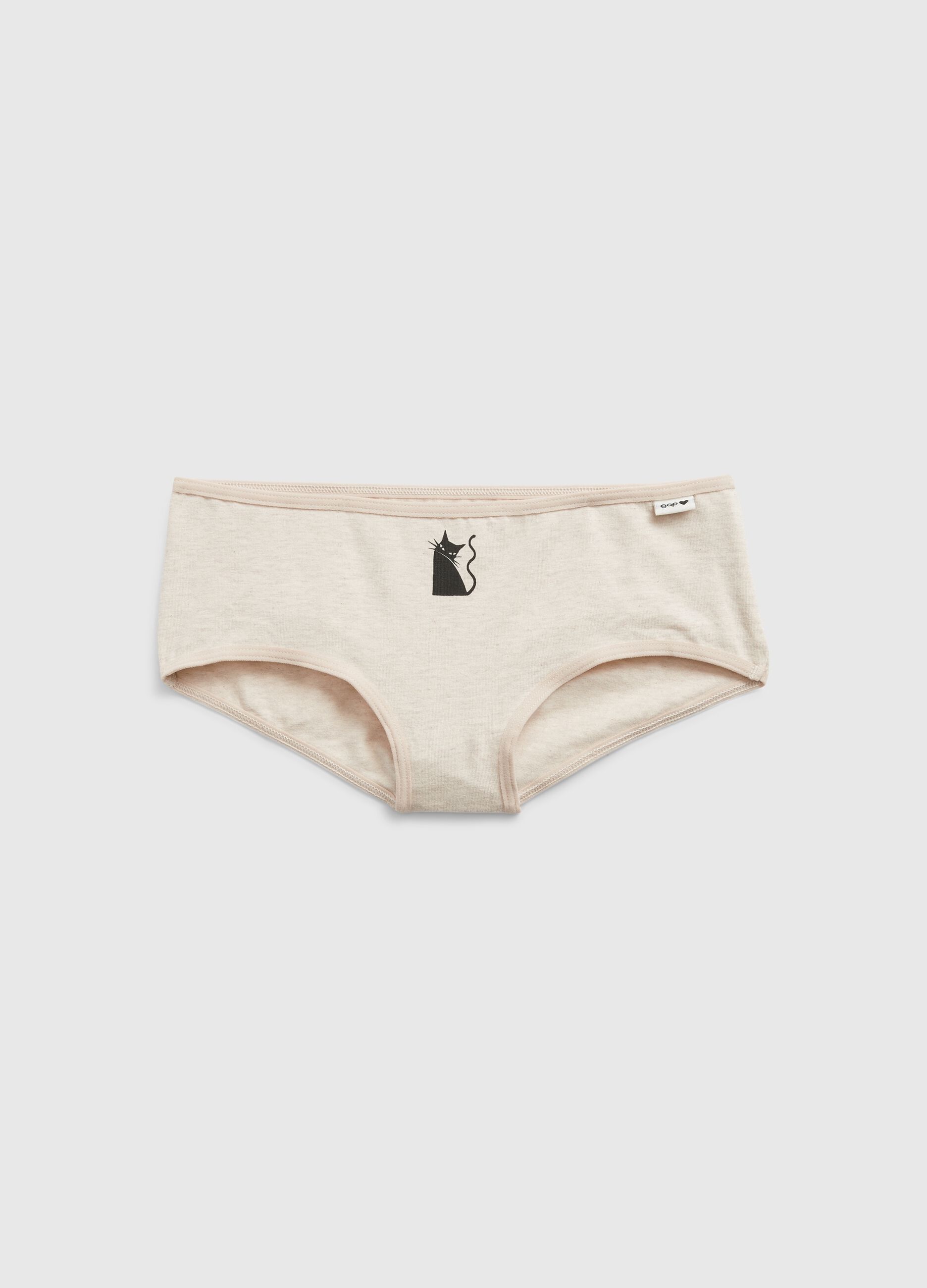 Five-pack French knickers with animals print