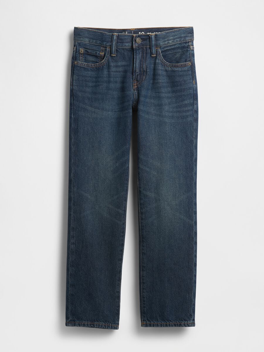 Jeans blu in cotone Bambino_3