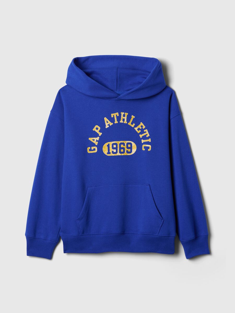 Felpa con cappuccio stampa logo Athletics Unisex_3