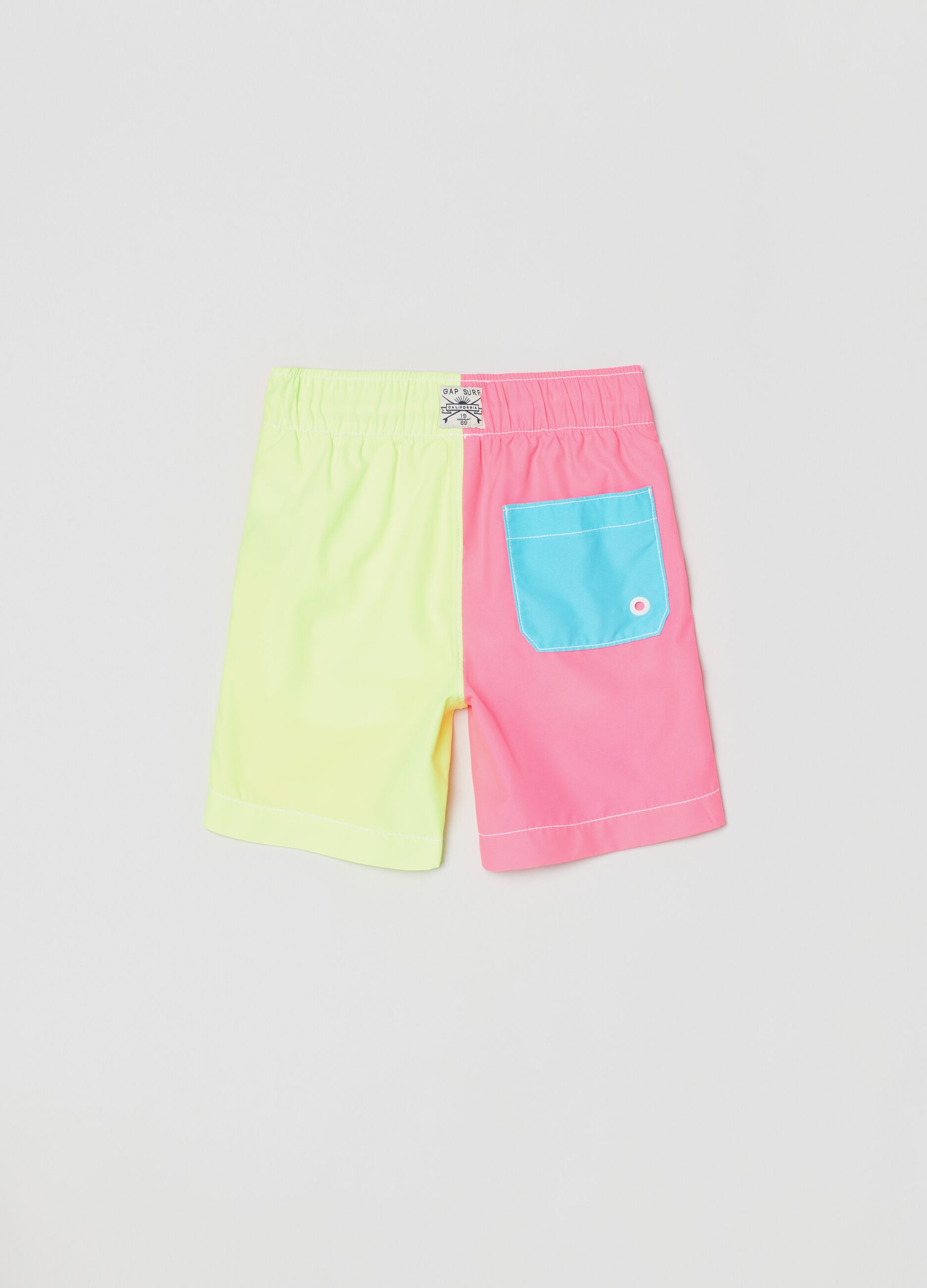 Swim shorts in recycled polyester with drawstring_4