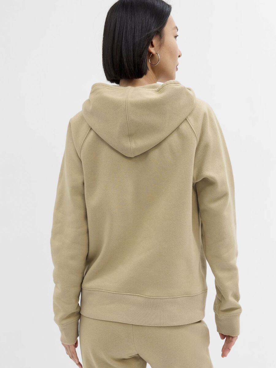 Full-zip sweatshirt with raglan sleeves and logo embroidery Woman_1