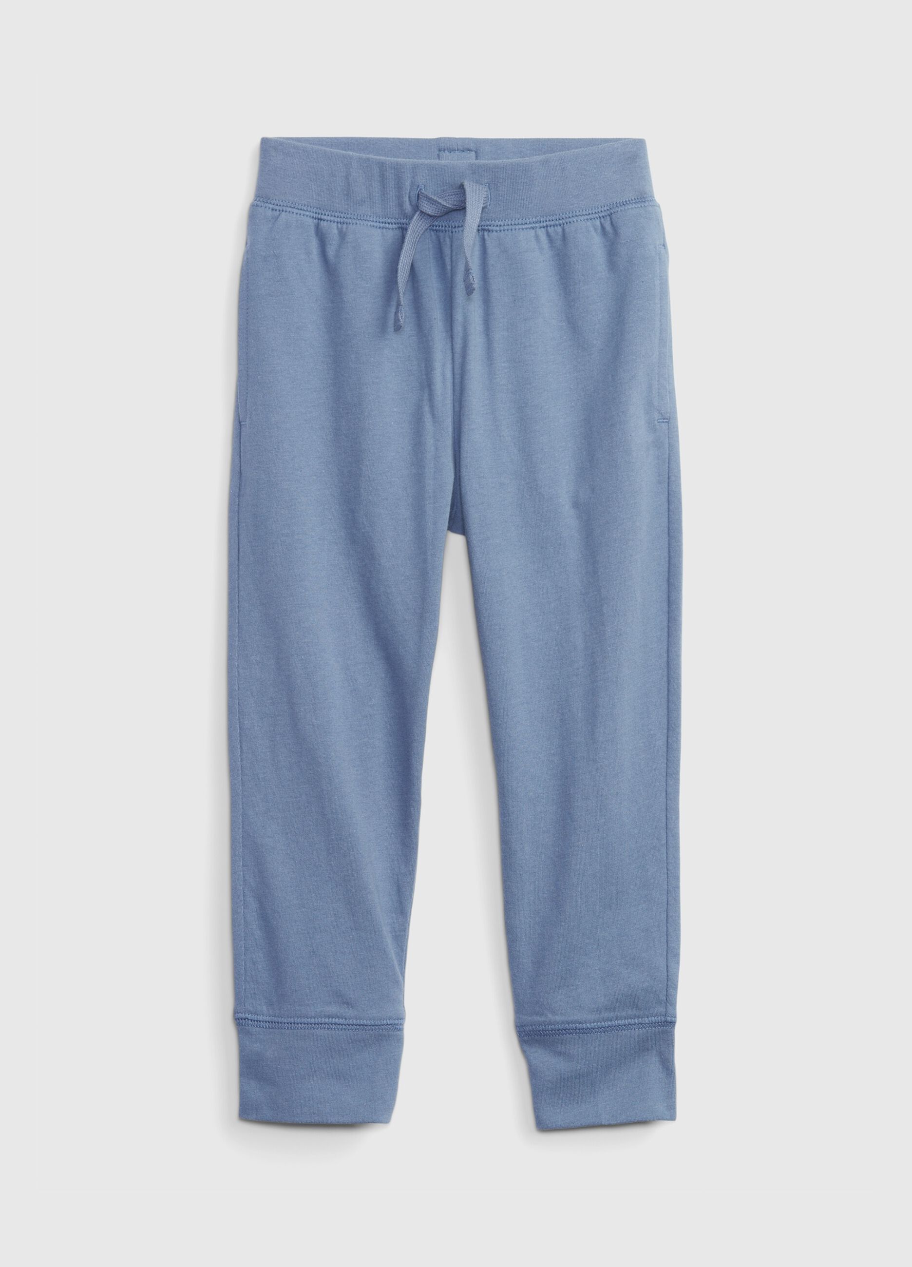 Organic cotton trousers with drawstring