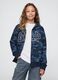 Felpa con logo GAP, cappuccio e zip in misto cotone_0