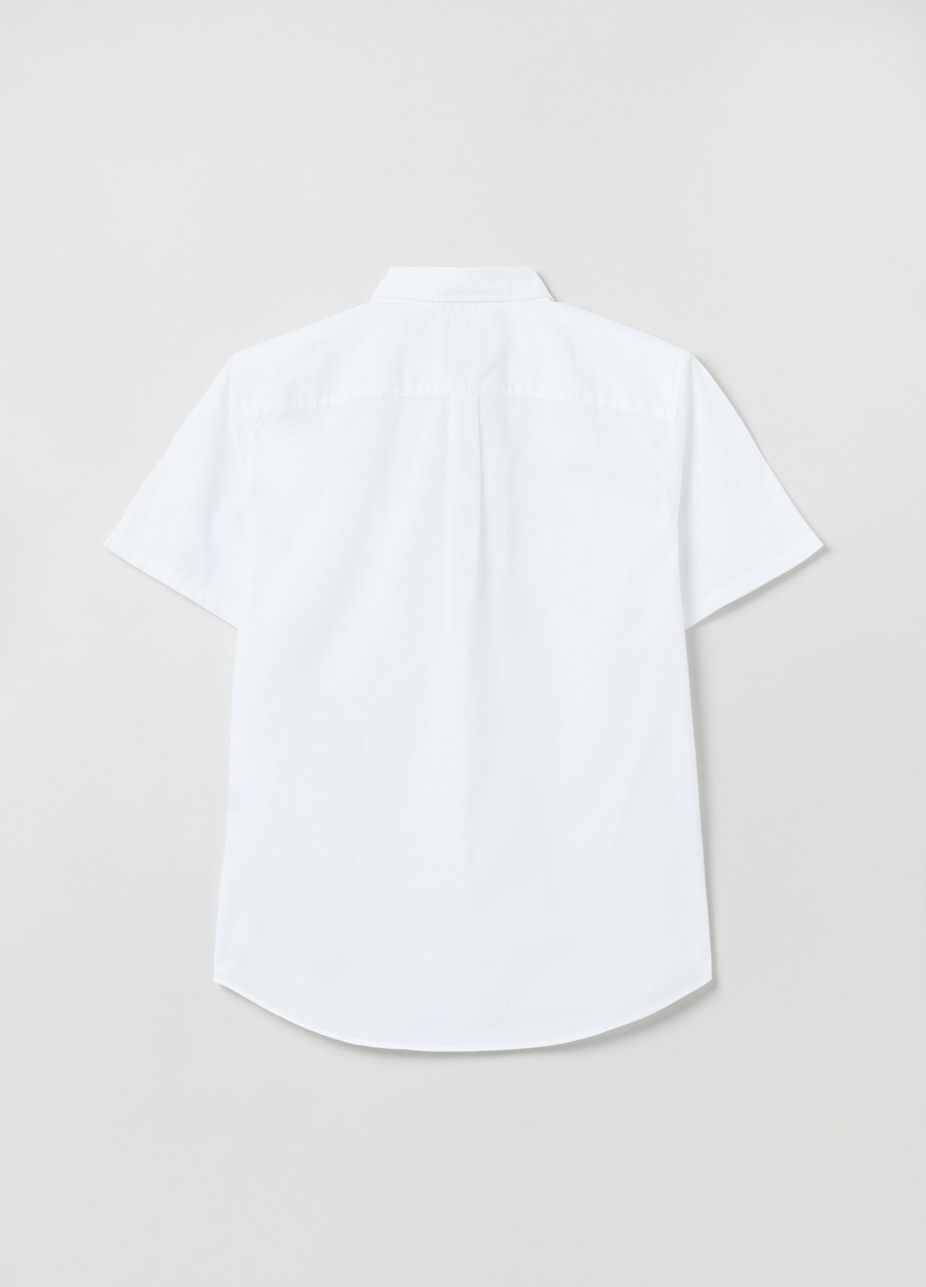 Poplin shirt with short sleeves_2
