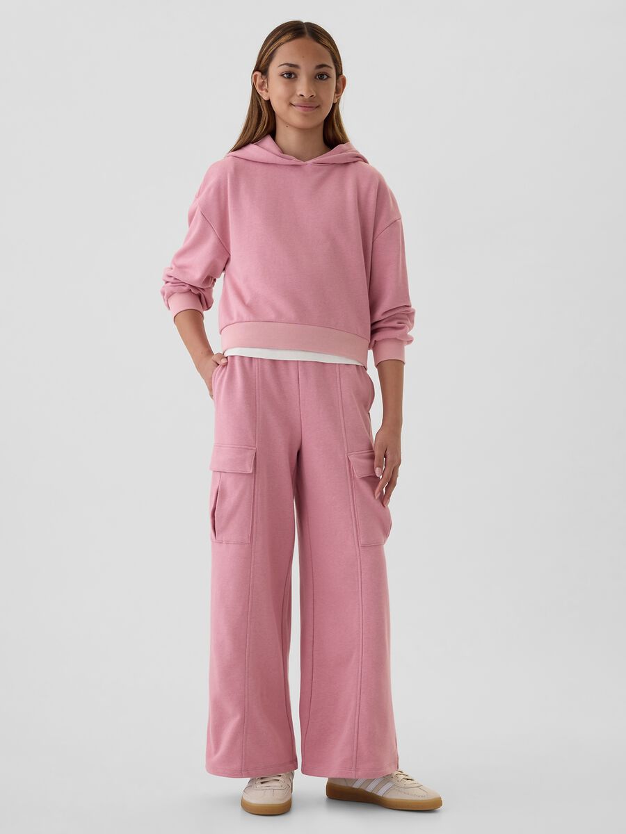 Joggers cargo a gamba larga Bambina_0
