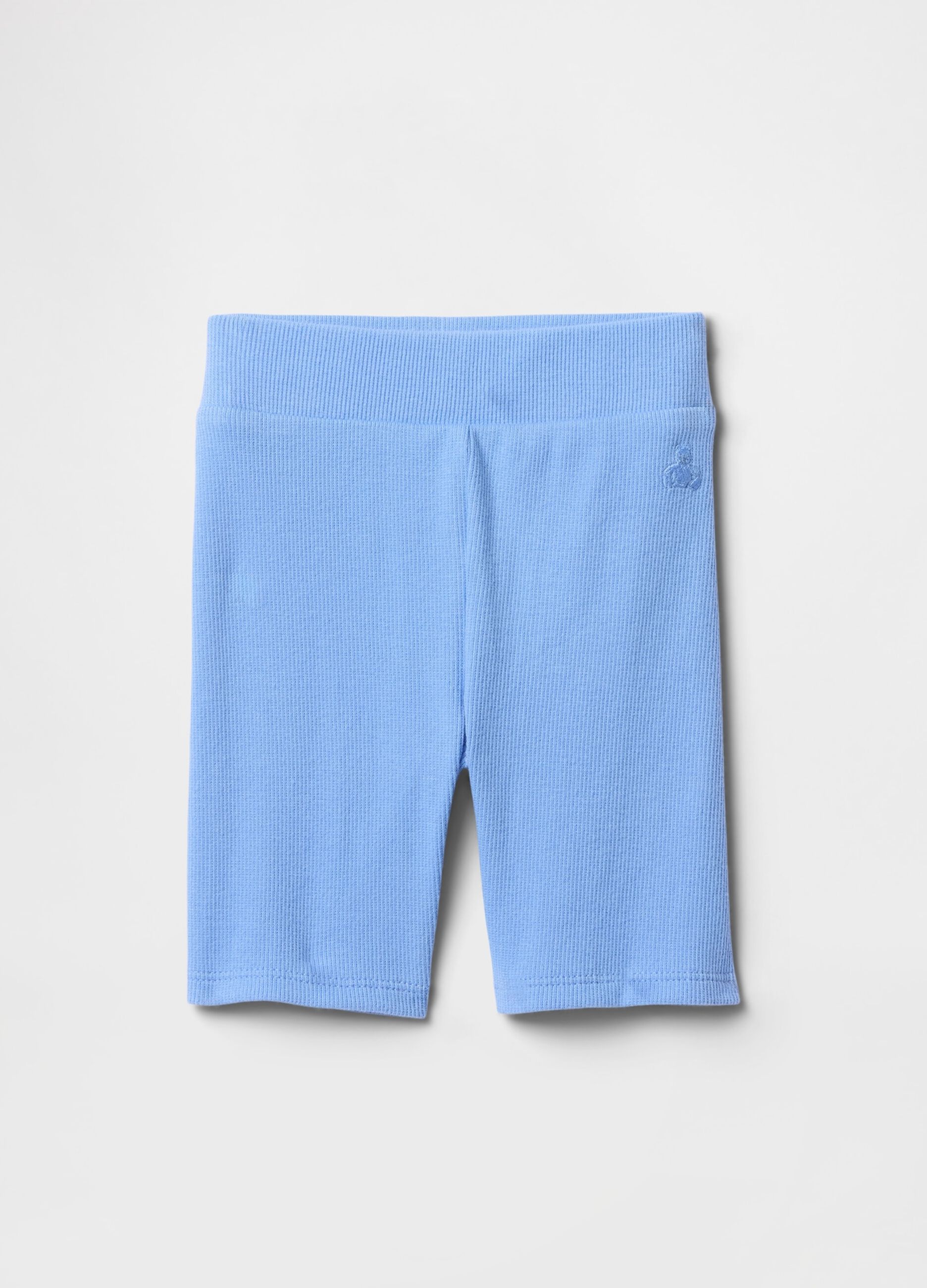 Bermuda azzurri in tessuto elasticizzato