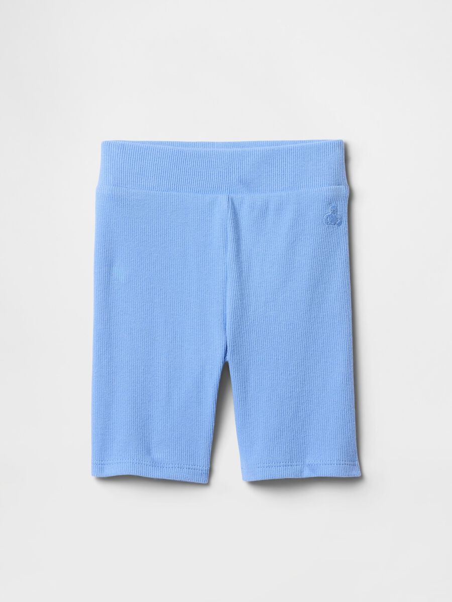 Bermuda azzurri in tessuto elasticizzato Bimba_0