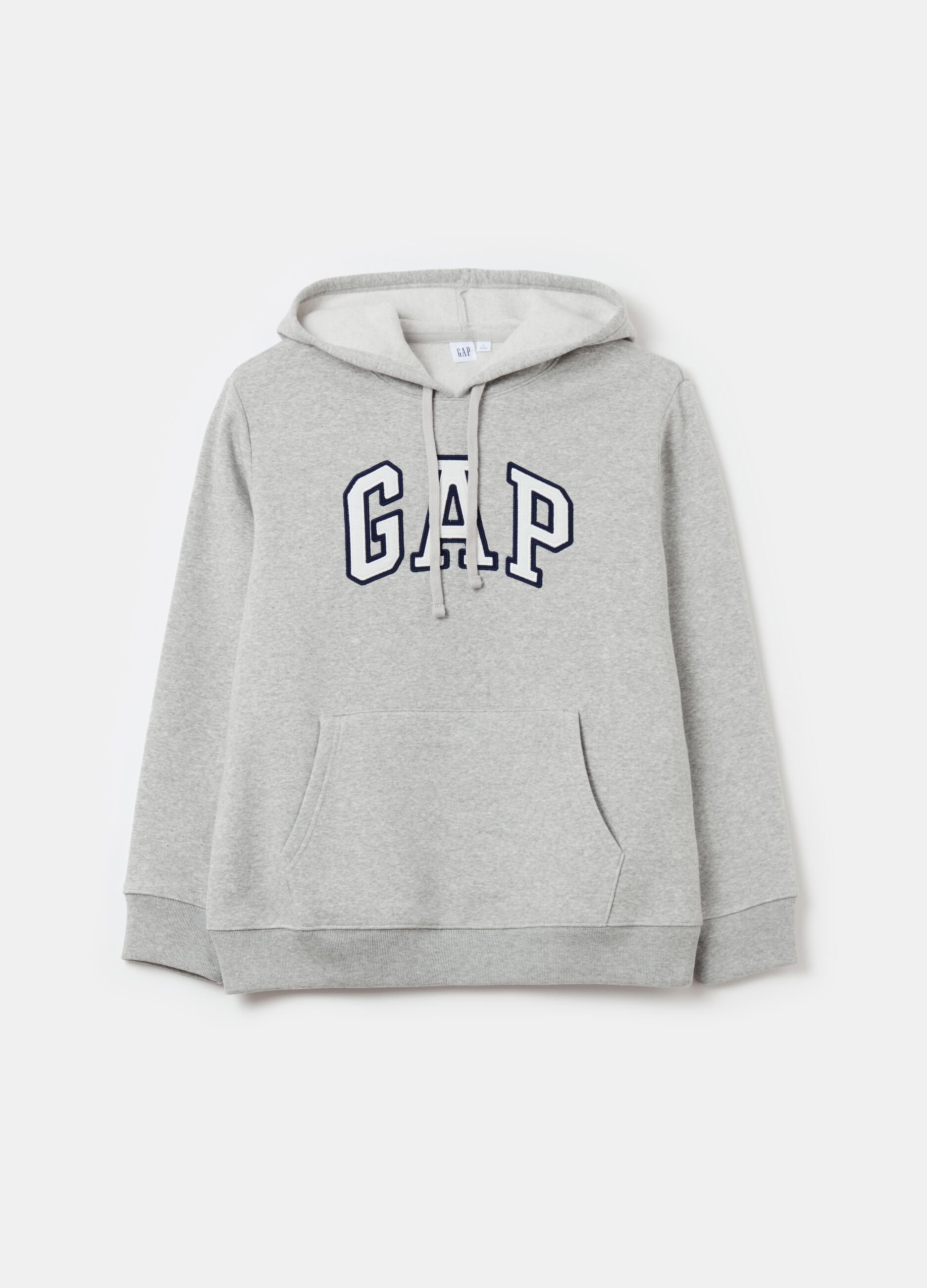 Sweatshirt with hood and logo embroidery