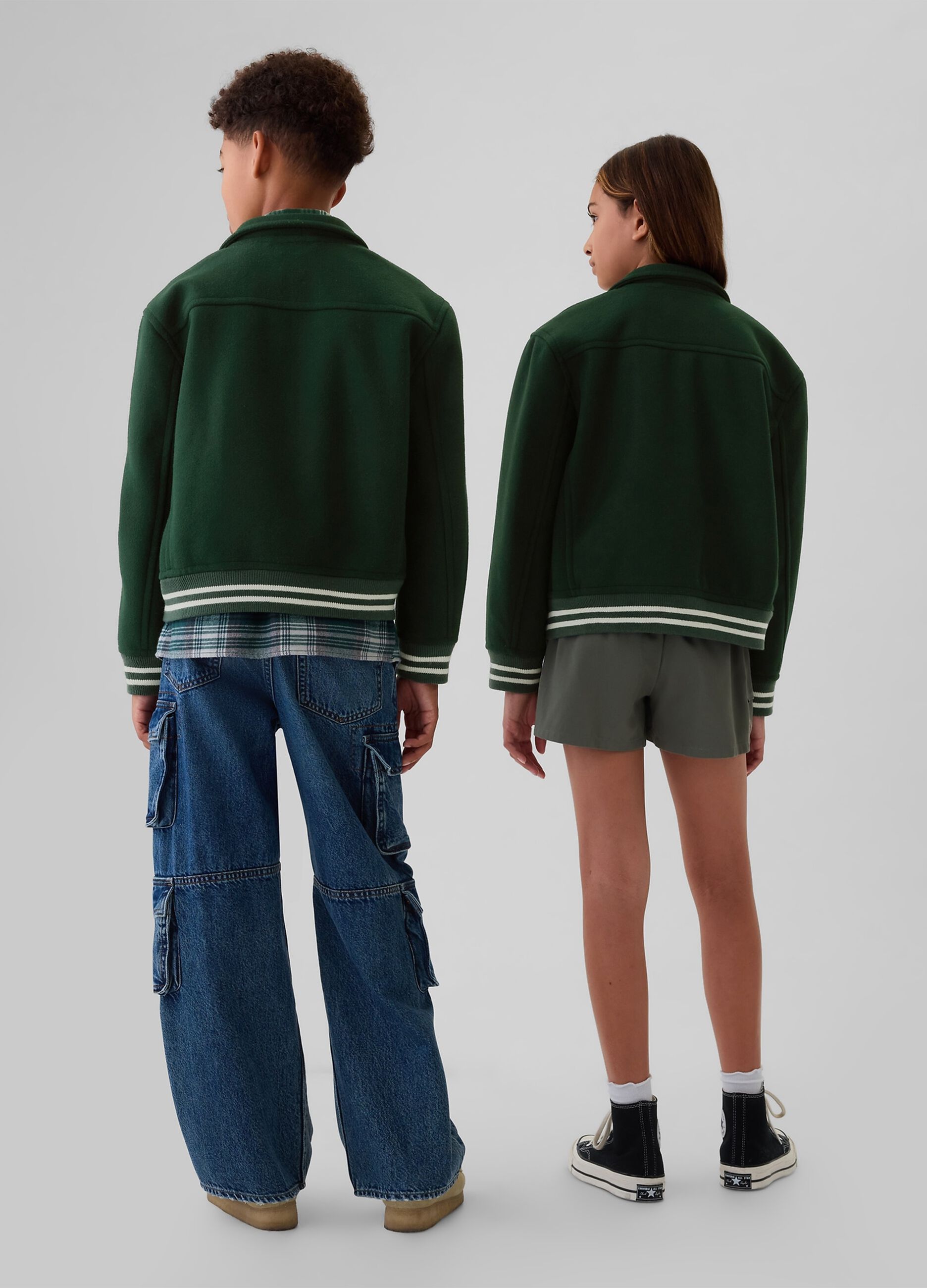 Bomber varsity con applicazioni bouclé_2