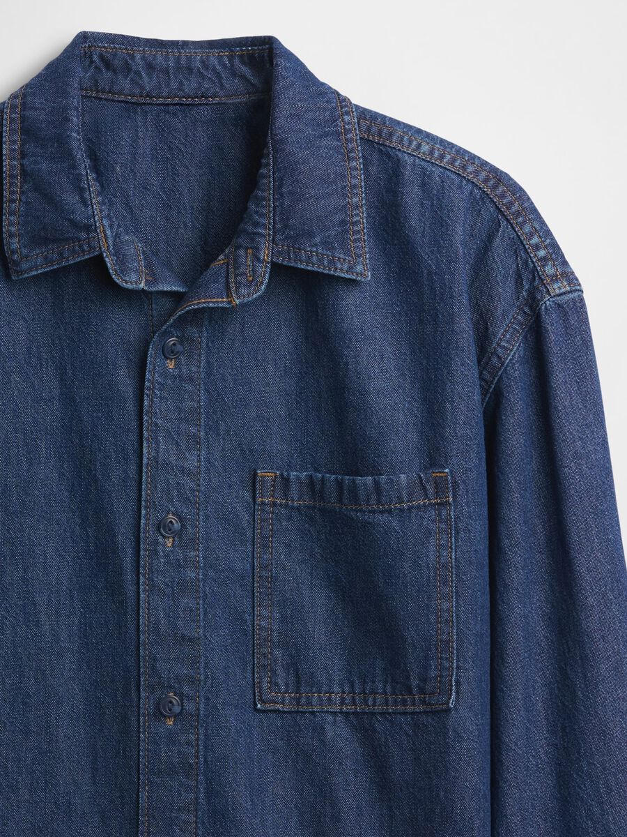 Long-sleeved denim shirt Boy_4