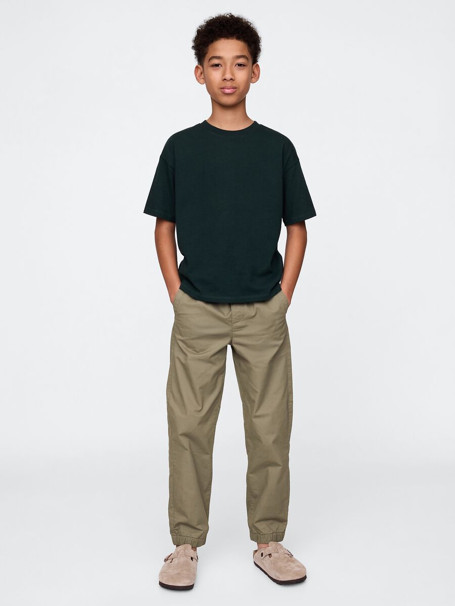 Pantaloni beige elasticizzati per bambino Boy_0
